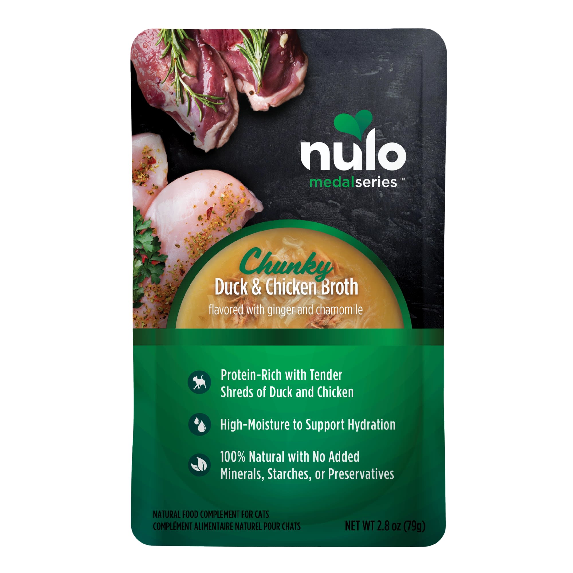 Nulo MedalSeries Chunky Chicken & Duck Broth Wet Cat Food, 2.8 oz. Petco
