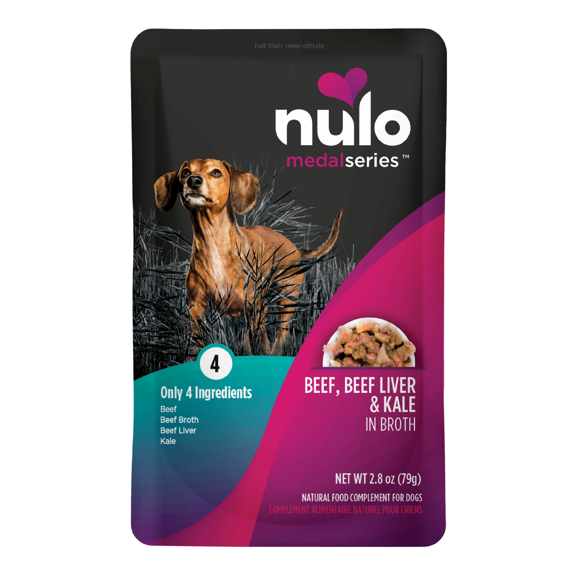 Nulo MedalSeries Beef Beef Liver Kale in Broth Wet Dog Food