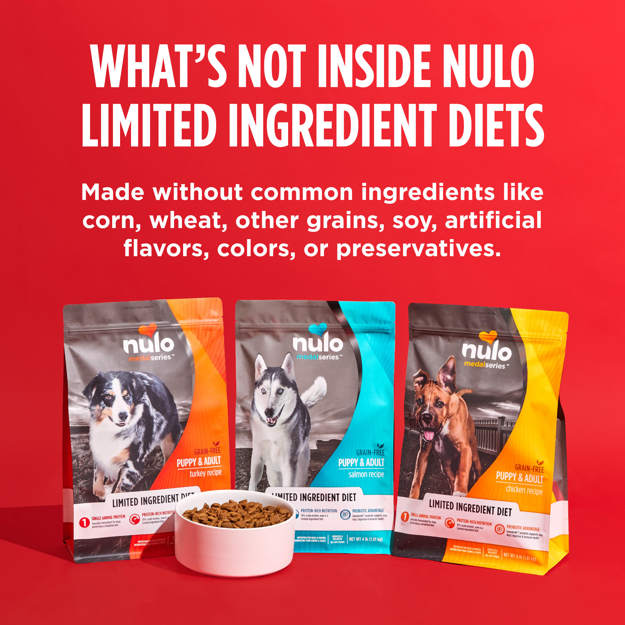 Nulo MedalSeries Grain-Free Limited Ingredient Diet Salmon Puppy