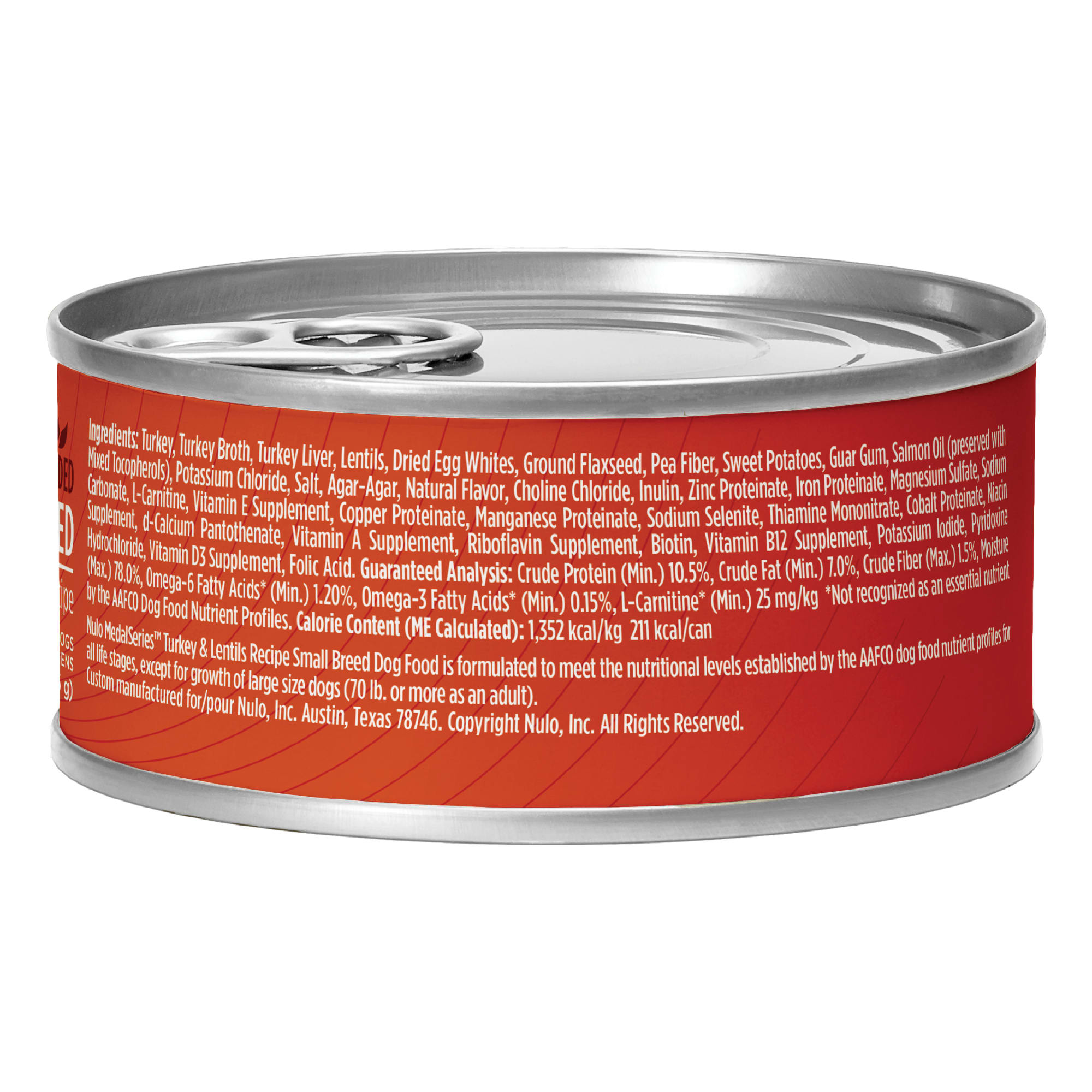 Nulo MedalSeries Grain-Free Turkey & Lentils Small Breed Wet Dog