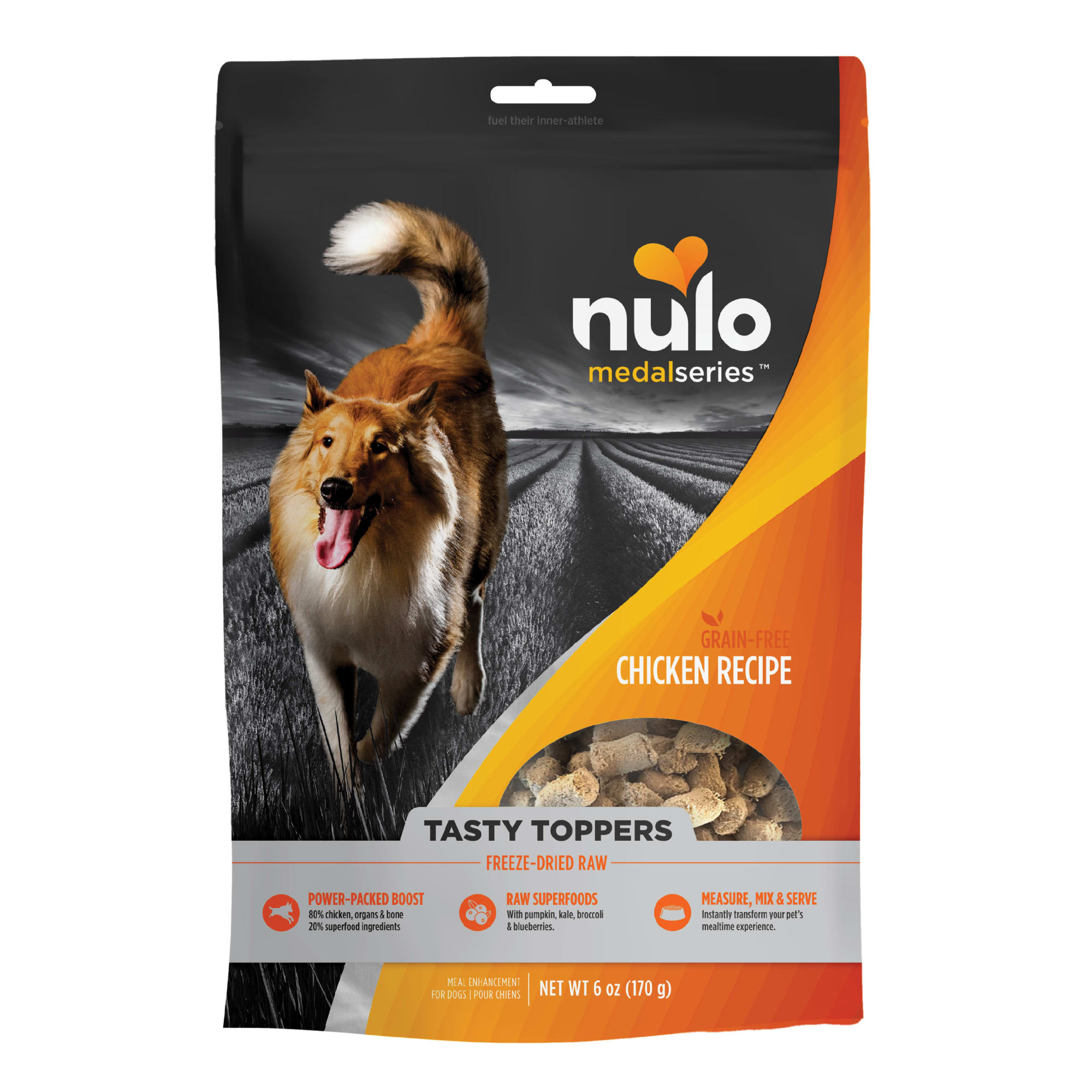 Nulo MedalSeries Tasty Toppers Chicken Freeze Dried Raw Dog Food