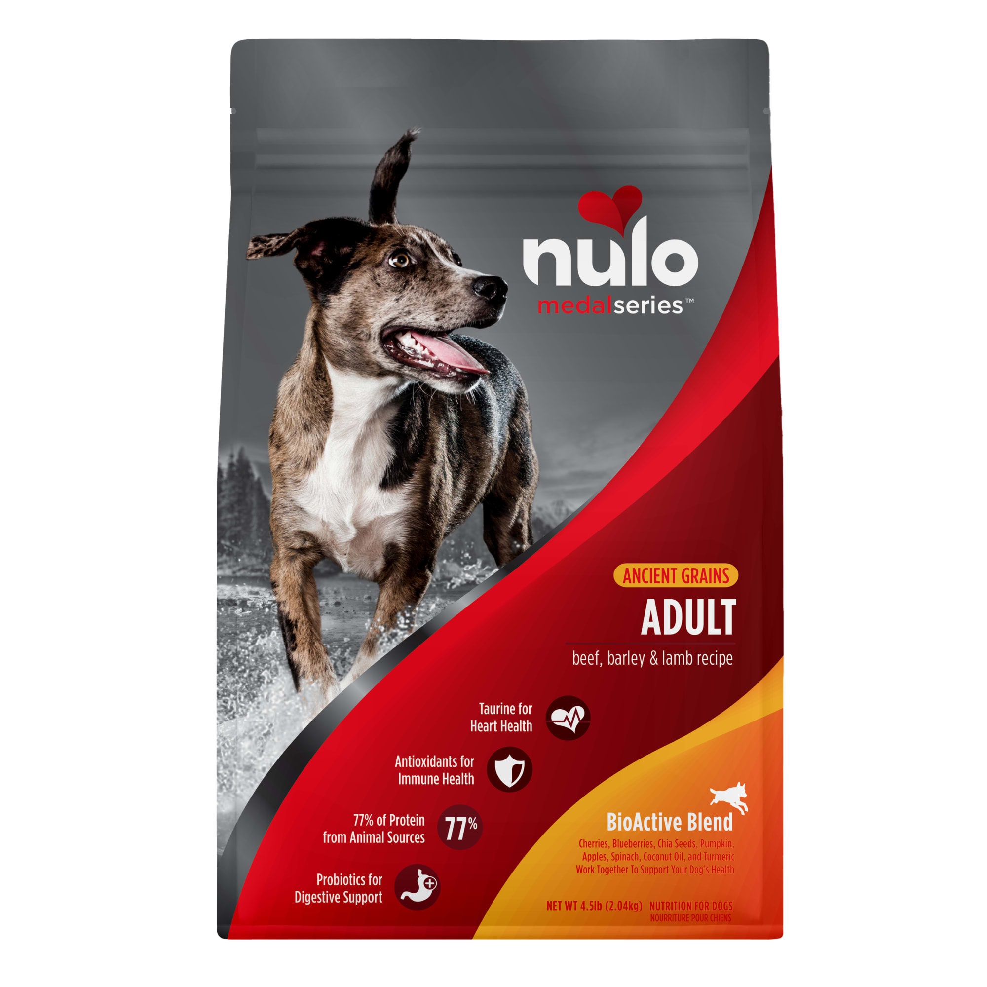 Nulo MedalSeries Ancient Grains Beef Barley Lamb Adult Dry Dog Food 24 lbs