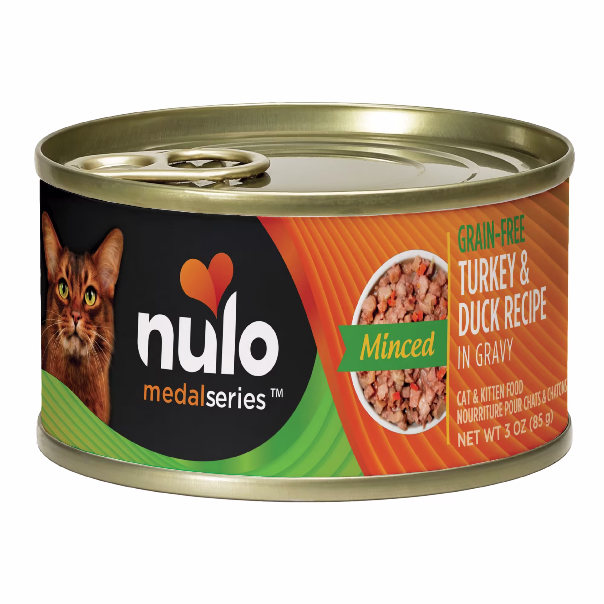 Nulo GrainFree Turkey & Duck Minced Cat Food 3 oz, 24 Pack