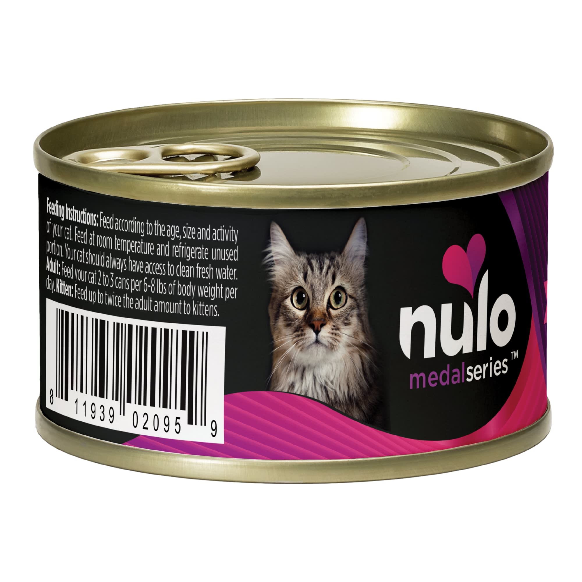 Nulo MedalSeries Grain Free Shredded Beef Rainbow Trout Wet Cat