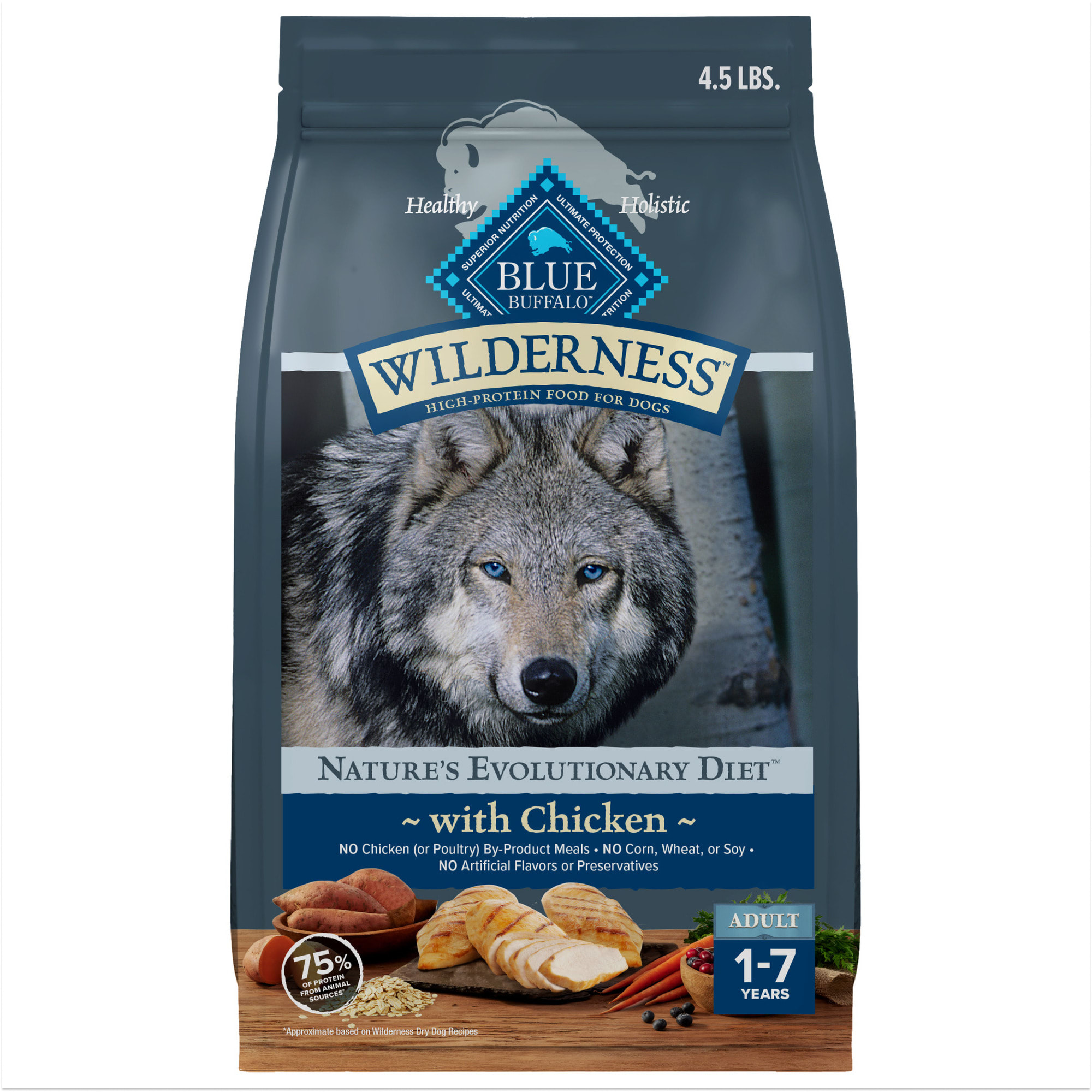 Blue Buffalo Blue Wilderness Plus Wholesome Grains Natural Adult