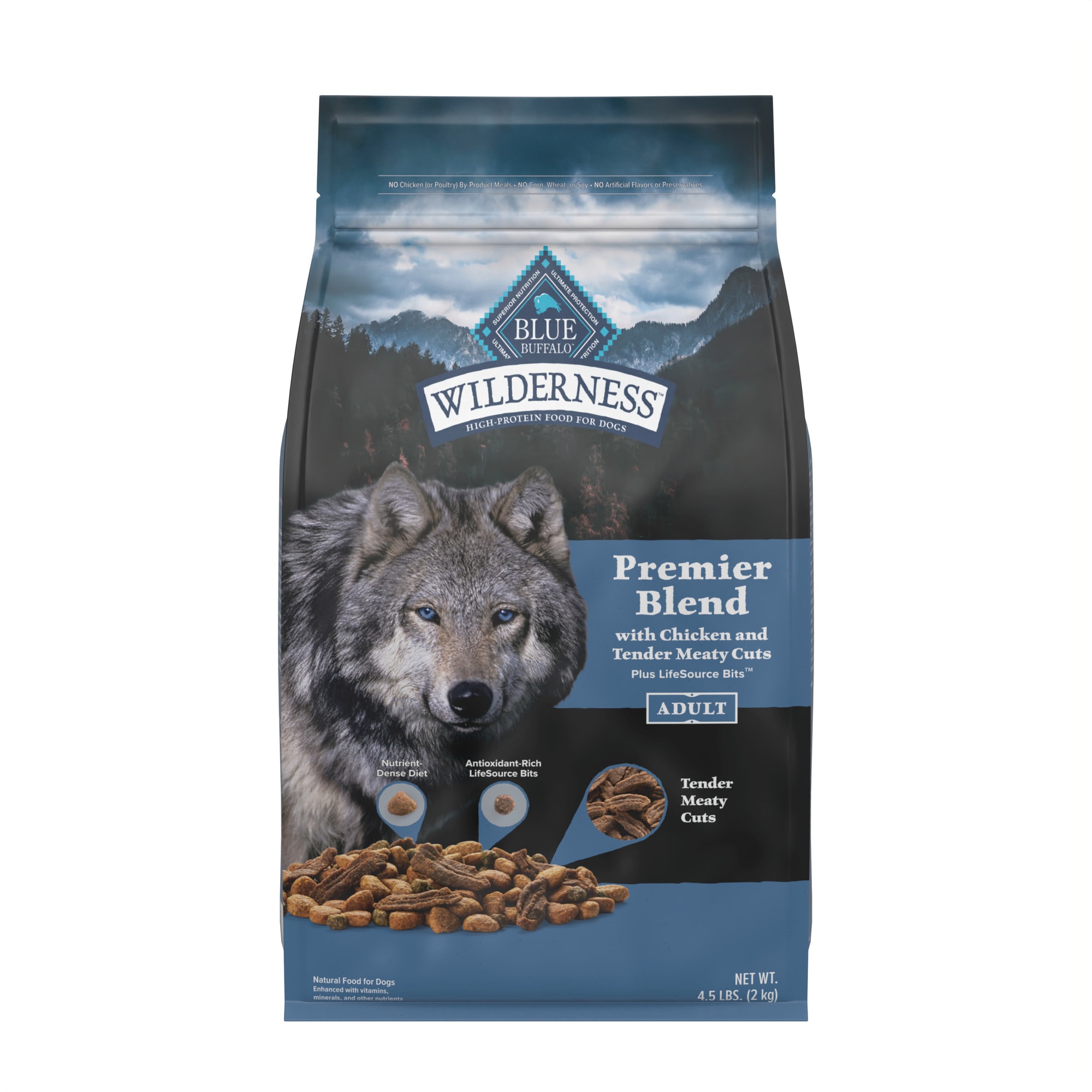 Blue Buffalo Blue Wilderness Premier Blend with Meaty Cuts Adult