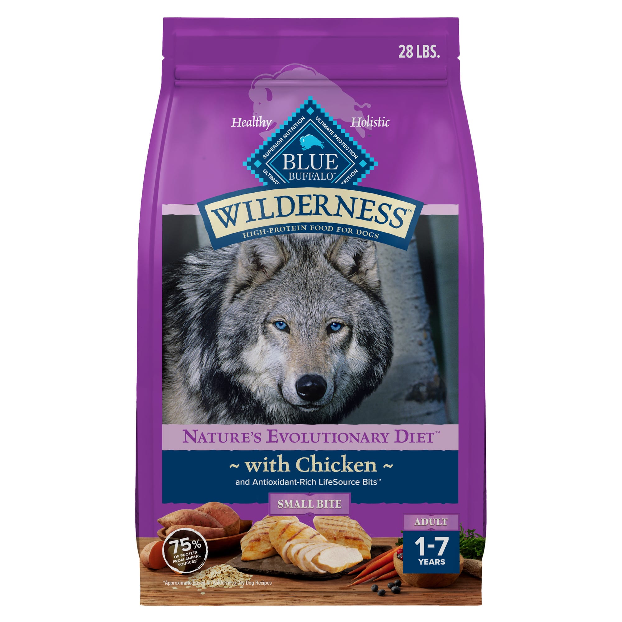 Petco blue buffalo wilderness 2025 chicken dry puppy food