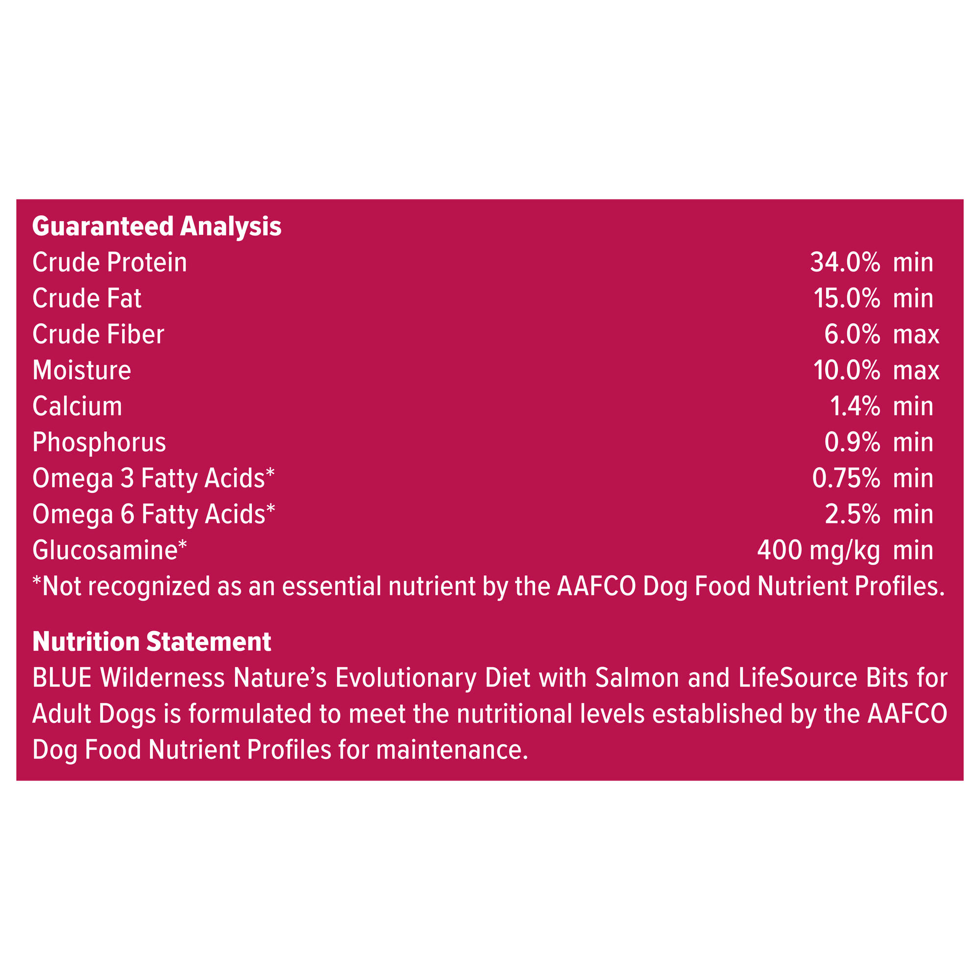 BLUE Wilderness™ Nature's Evolutionary Diet with Salmon for Adult Dogs Dry  Food