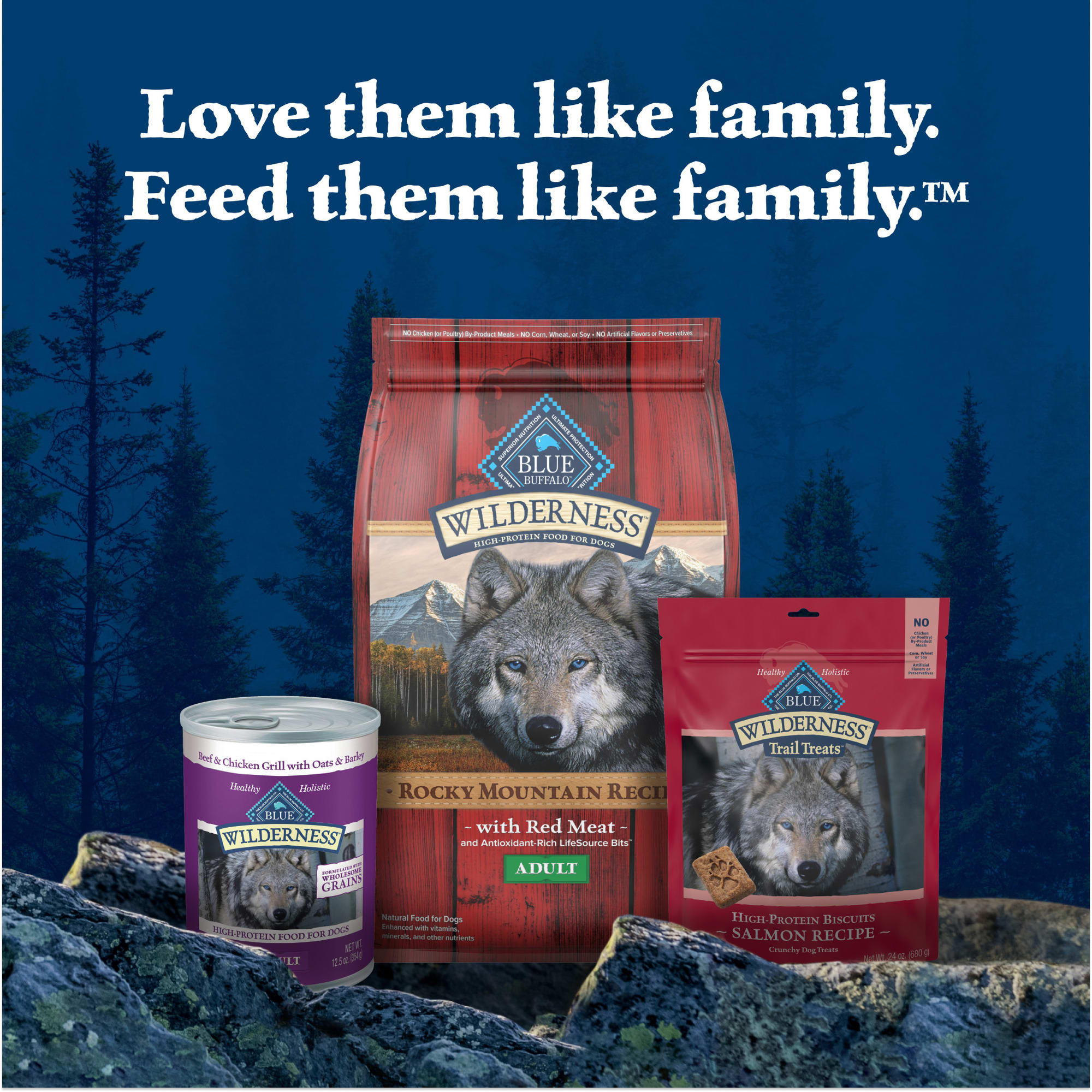 Blue Buffalo Wilderness High-Protein Red Meat Grains Rocky