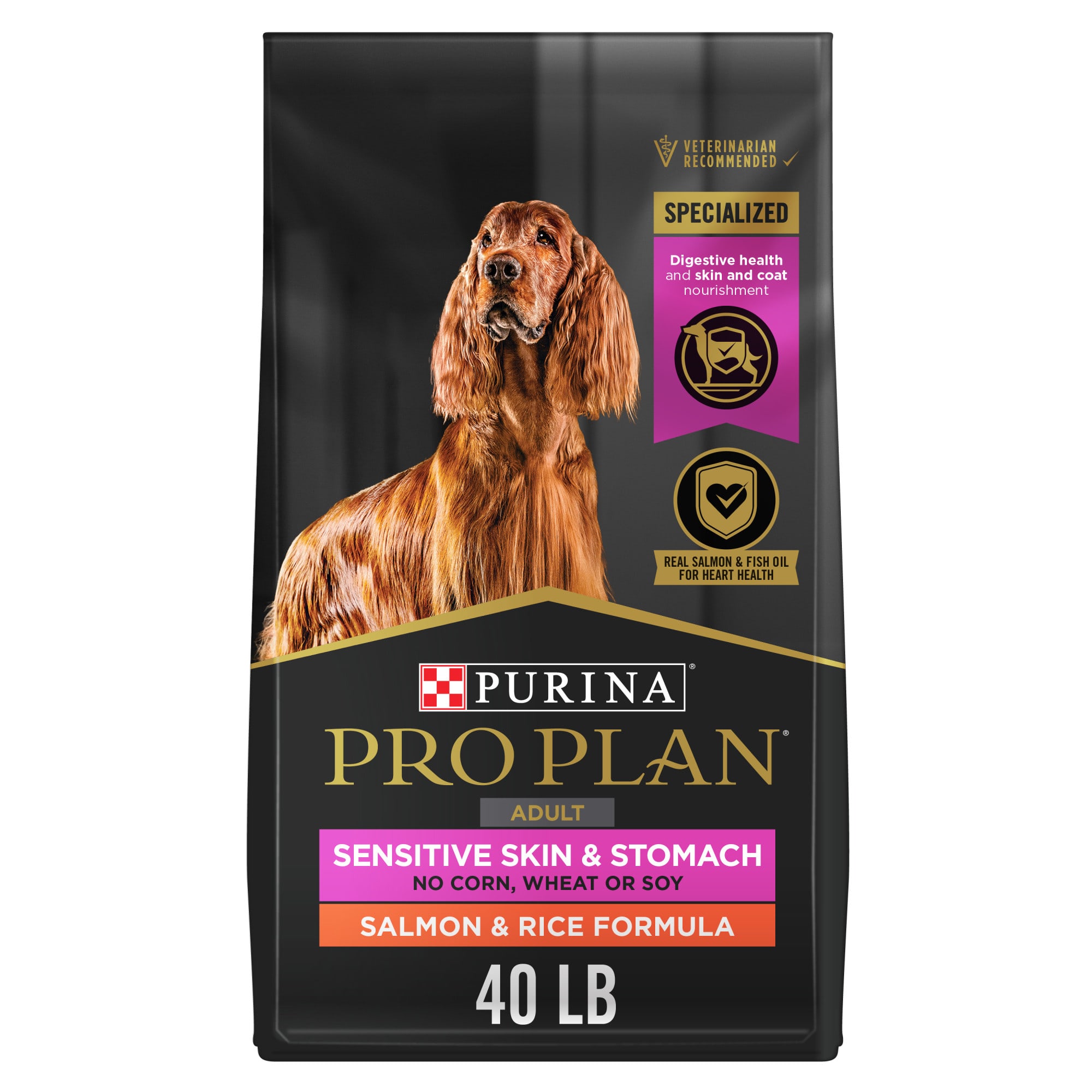 Purina Pro Plan Sensitive Skin and Stomach Salmon Rice Formula Dry Dog Food 40 lbs