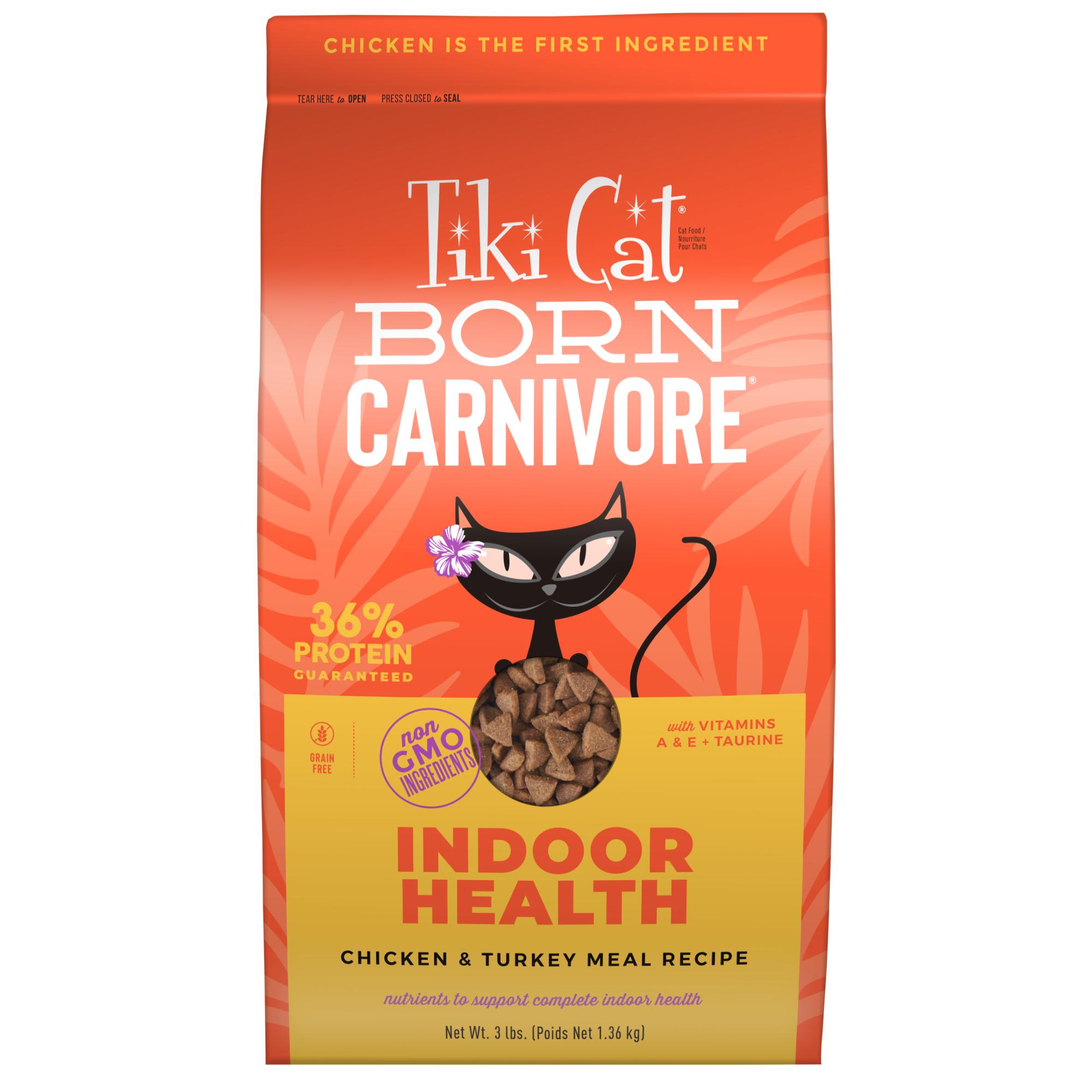 Tiki Cat Born Carnivore Indoor Health Chicken and Turkey Dry Meal