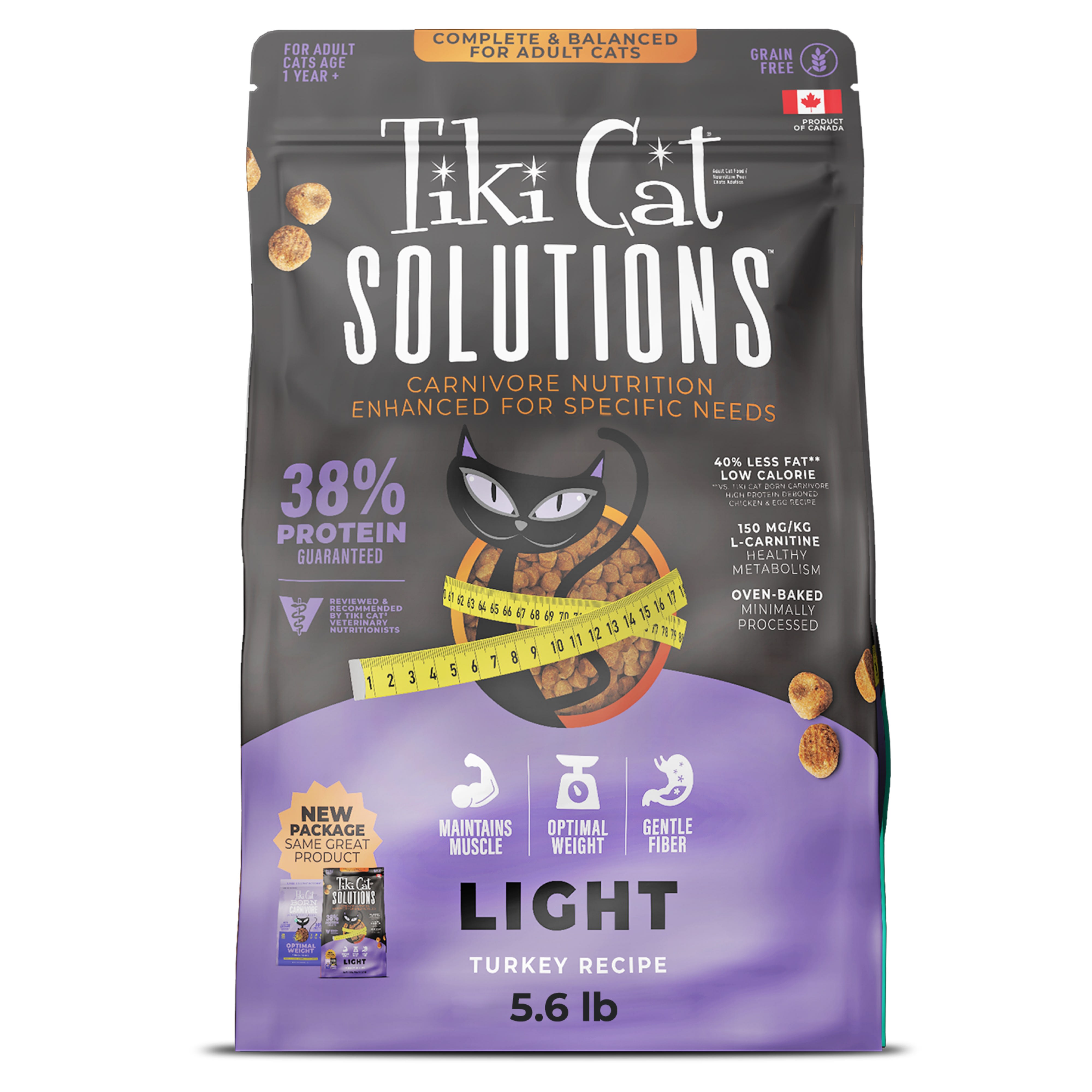 where to buy l-carnitine for cats Tiki Cat Solutions Light, Turkey Dry Cat Food, 5.6 lbs