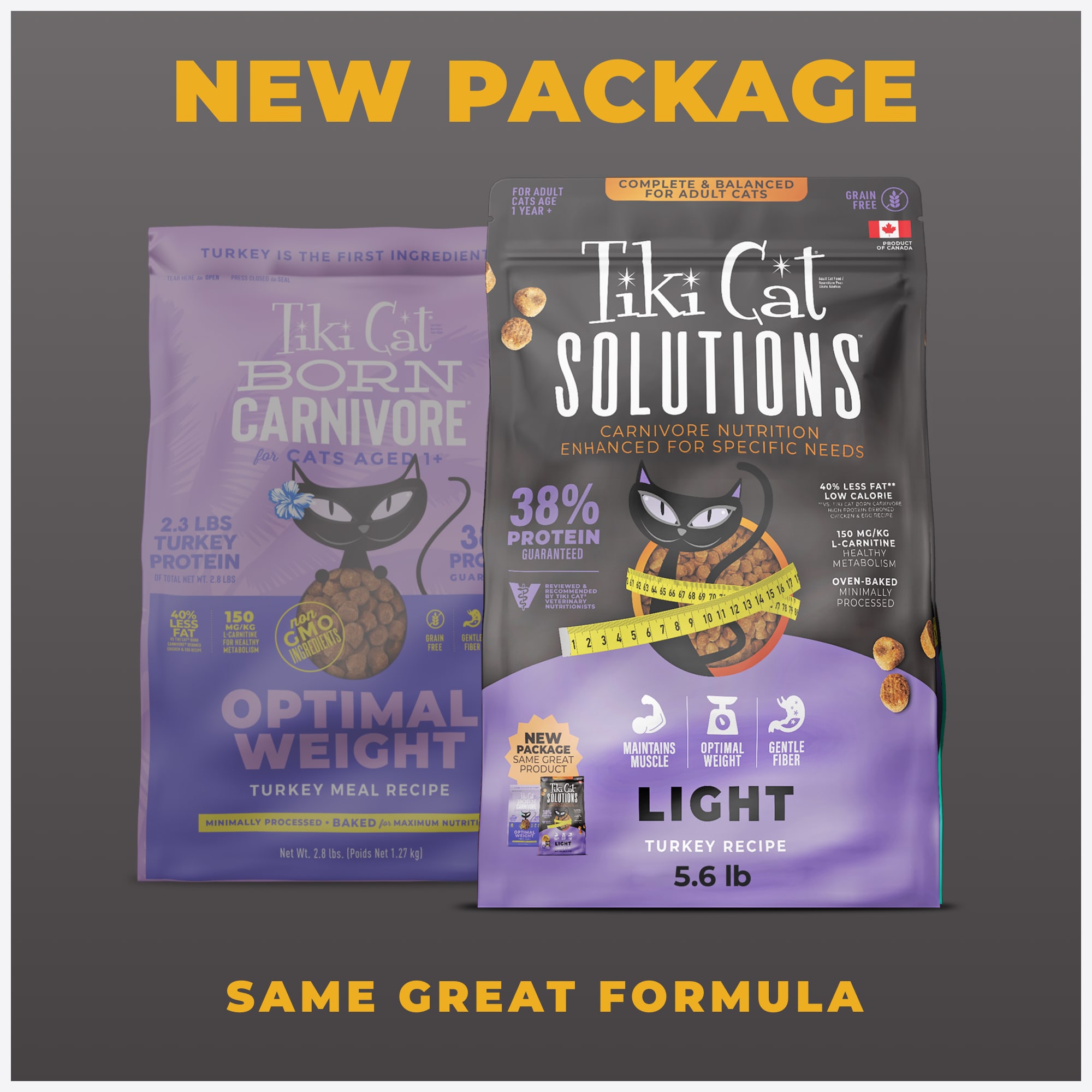 Tiki Cat Solutions Light, Turkey Dry Cat Food, 5.6 lbs. | Petco
