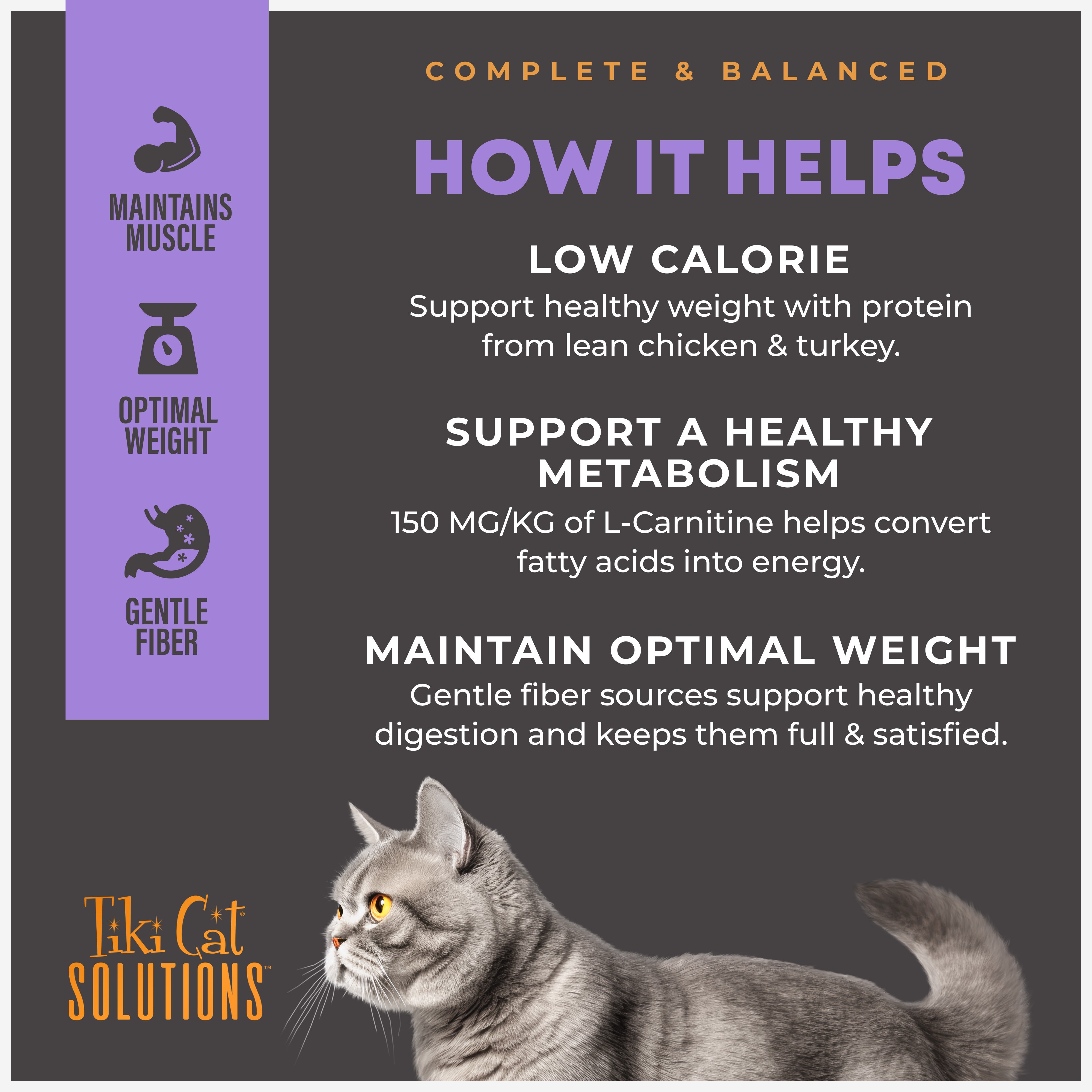 Tiki Cat Solutions Light, Turkey Dry Cat Food, 5.6 lbs. | Petco
