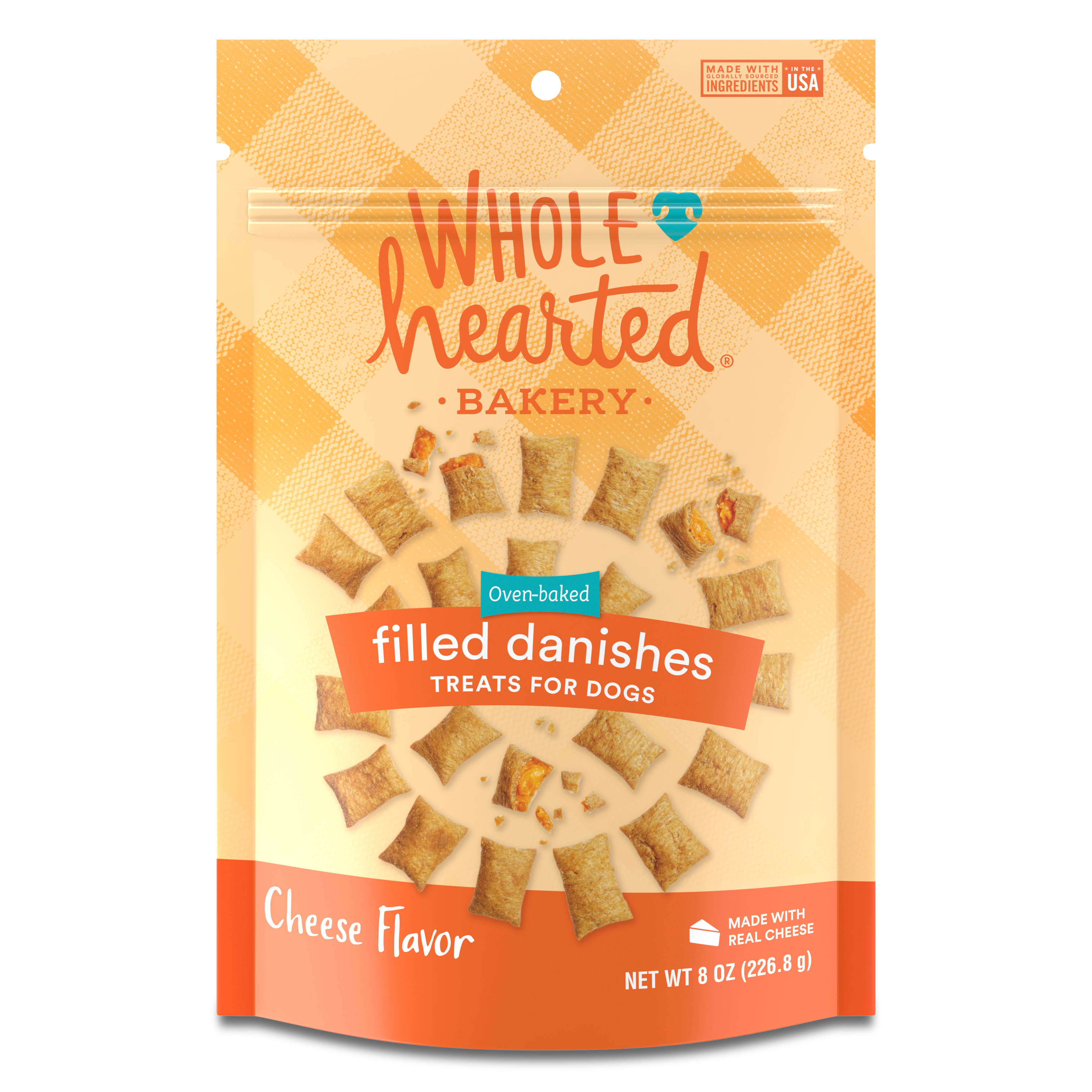 WholeHearted Tasty Snacks Bakery Cheese-Filled Danish Dog Treats