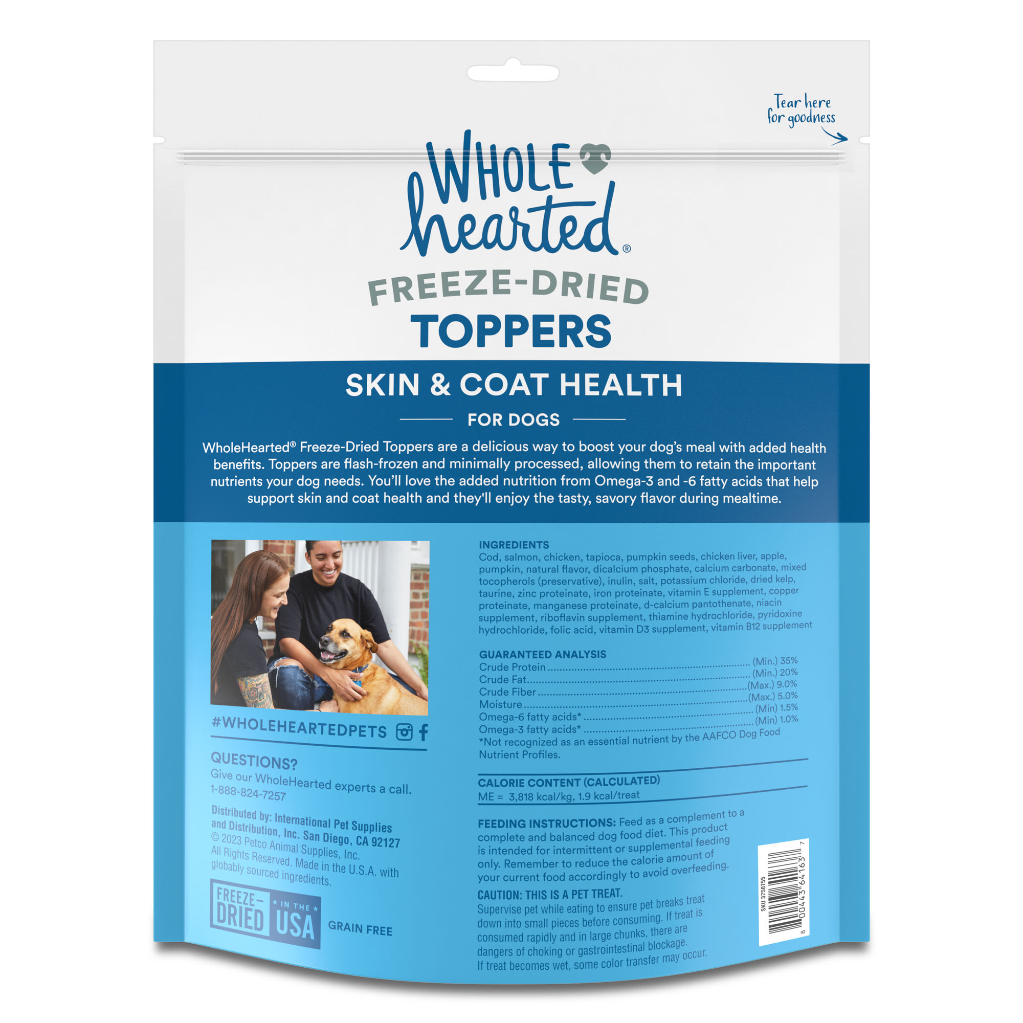 Wholehearted dog food outlet skin and coat