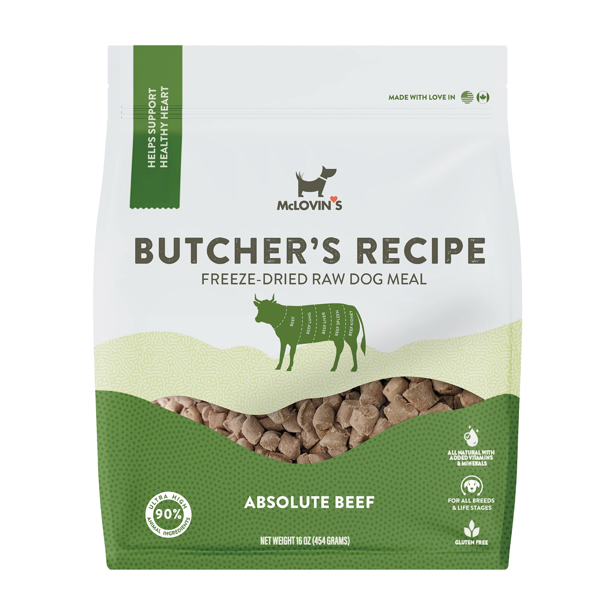 McLovin's Pet Freeze Dried Butcher's Recipe Dog Meals, 16 oz. Petco