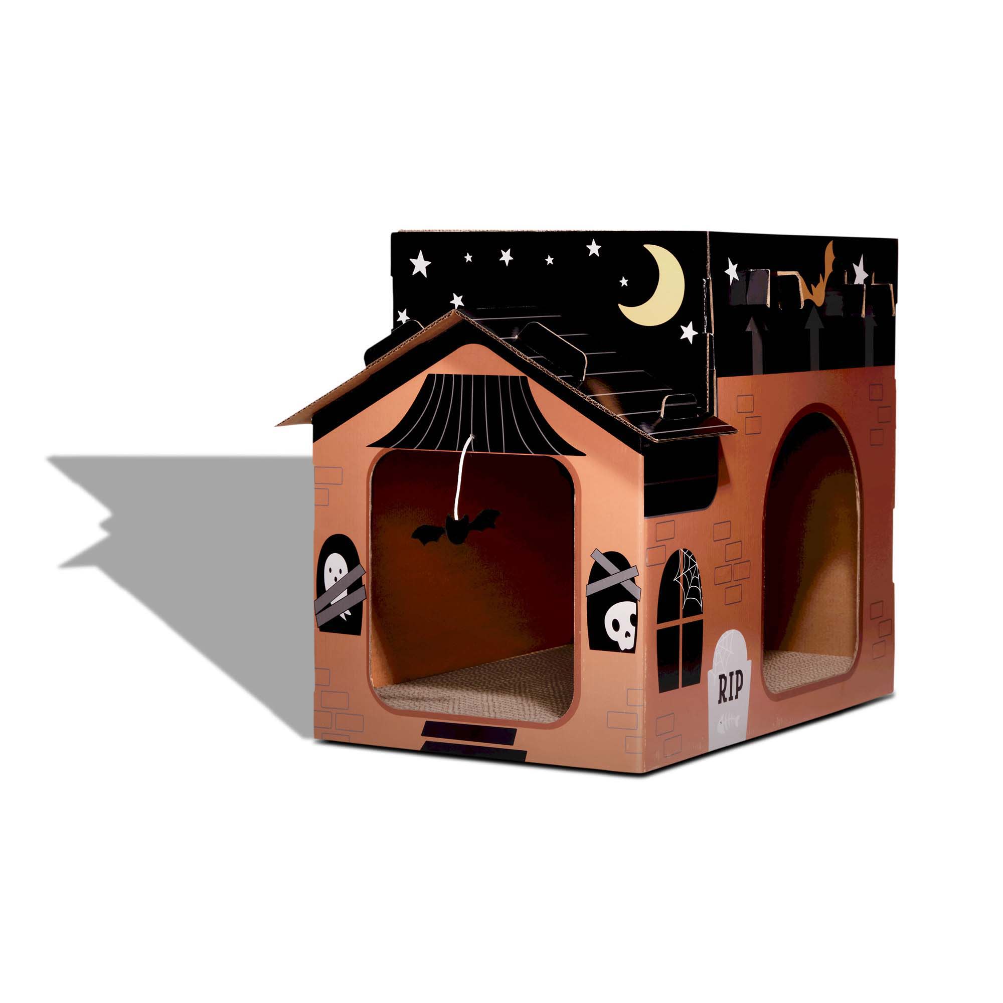 Bootique Large Halloween Cat Scratch Play House