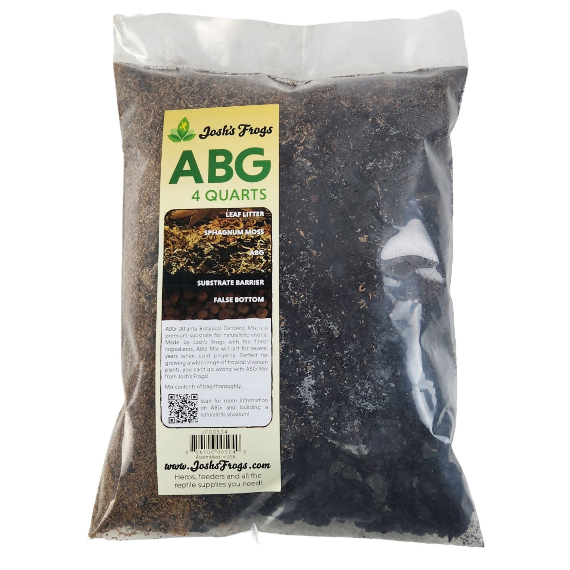 Josh's Frogs ABG Mix Tropical Plant & Vivarium Substrate 1 Gal