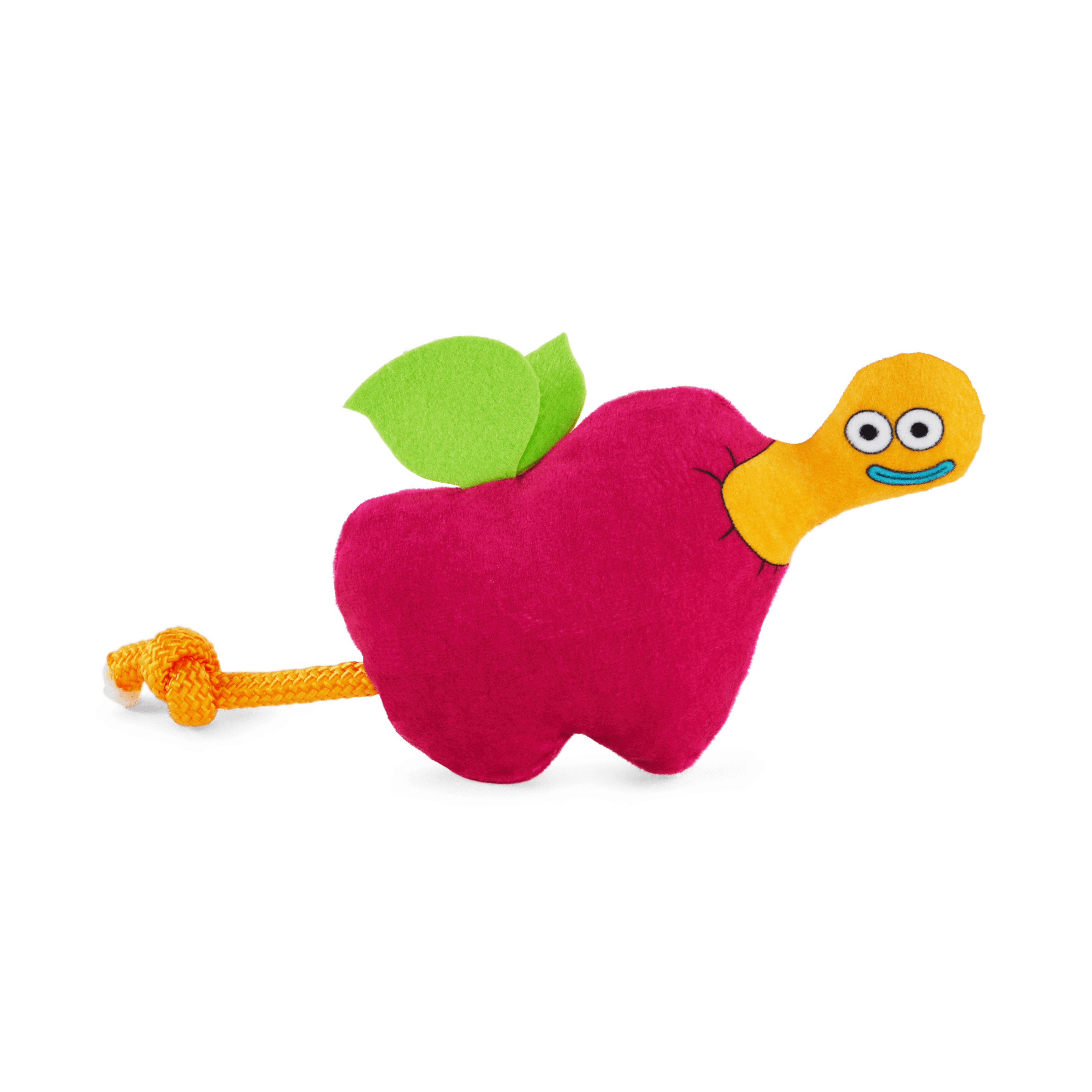 Petco Purple Apple Worm Squeak & Crackle Dog Toy Medium