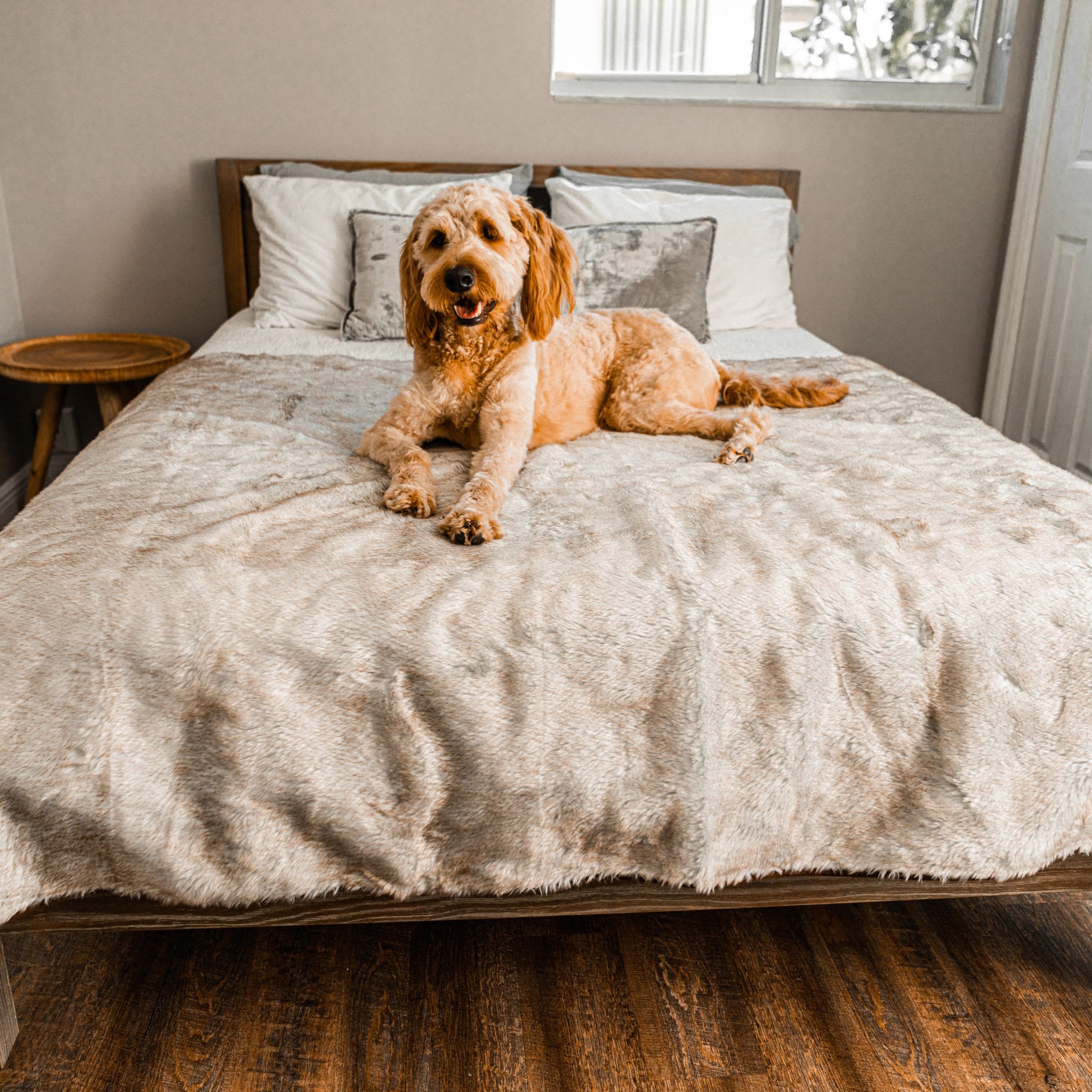 Paw Brands PupProtector Waterproof Luxury Short Faux Fur Washable