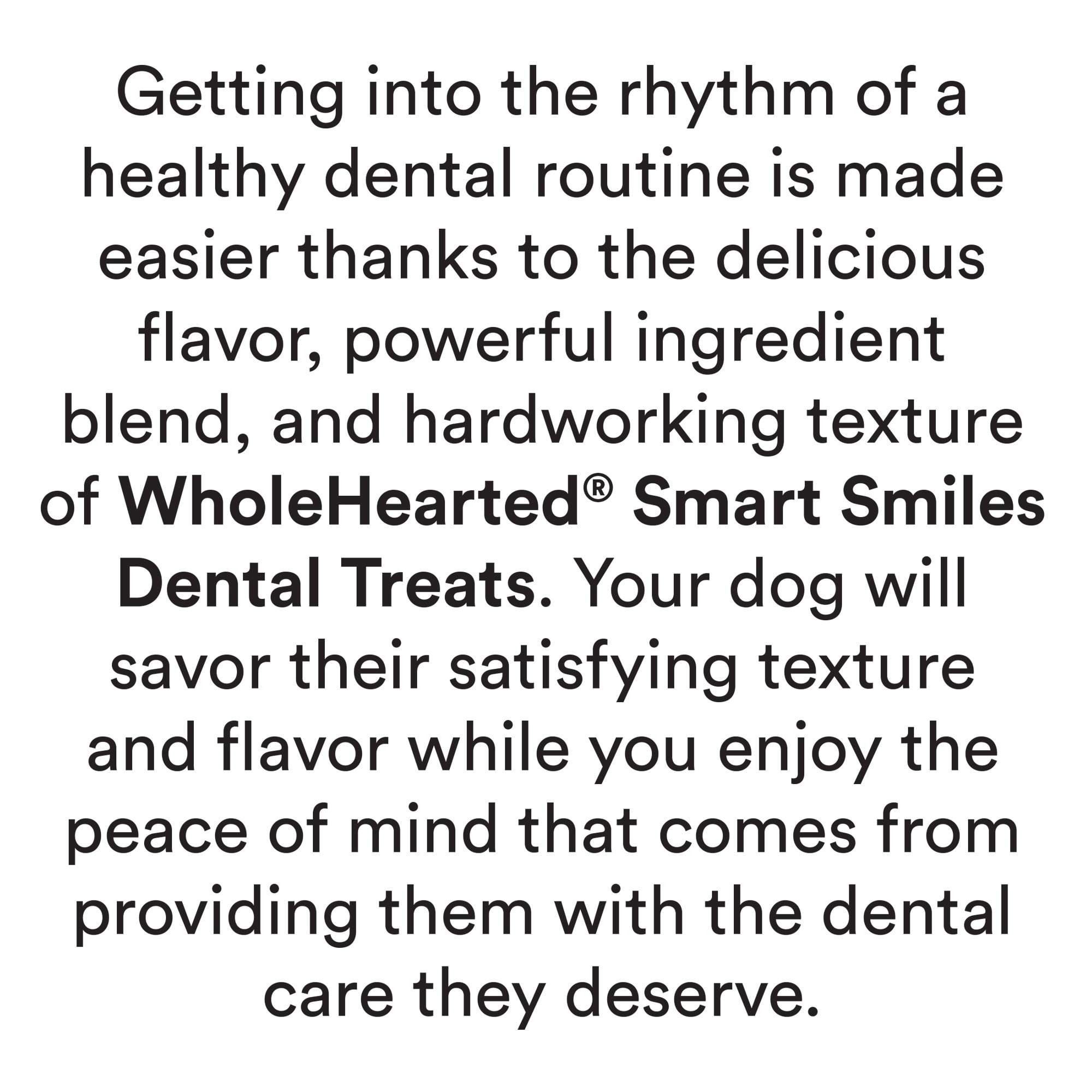 WholeHearted Smart Smiles Original Flavor Dog Treats, oz