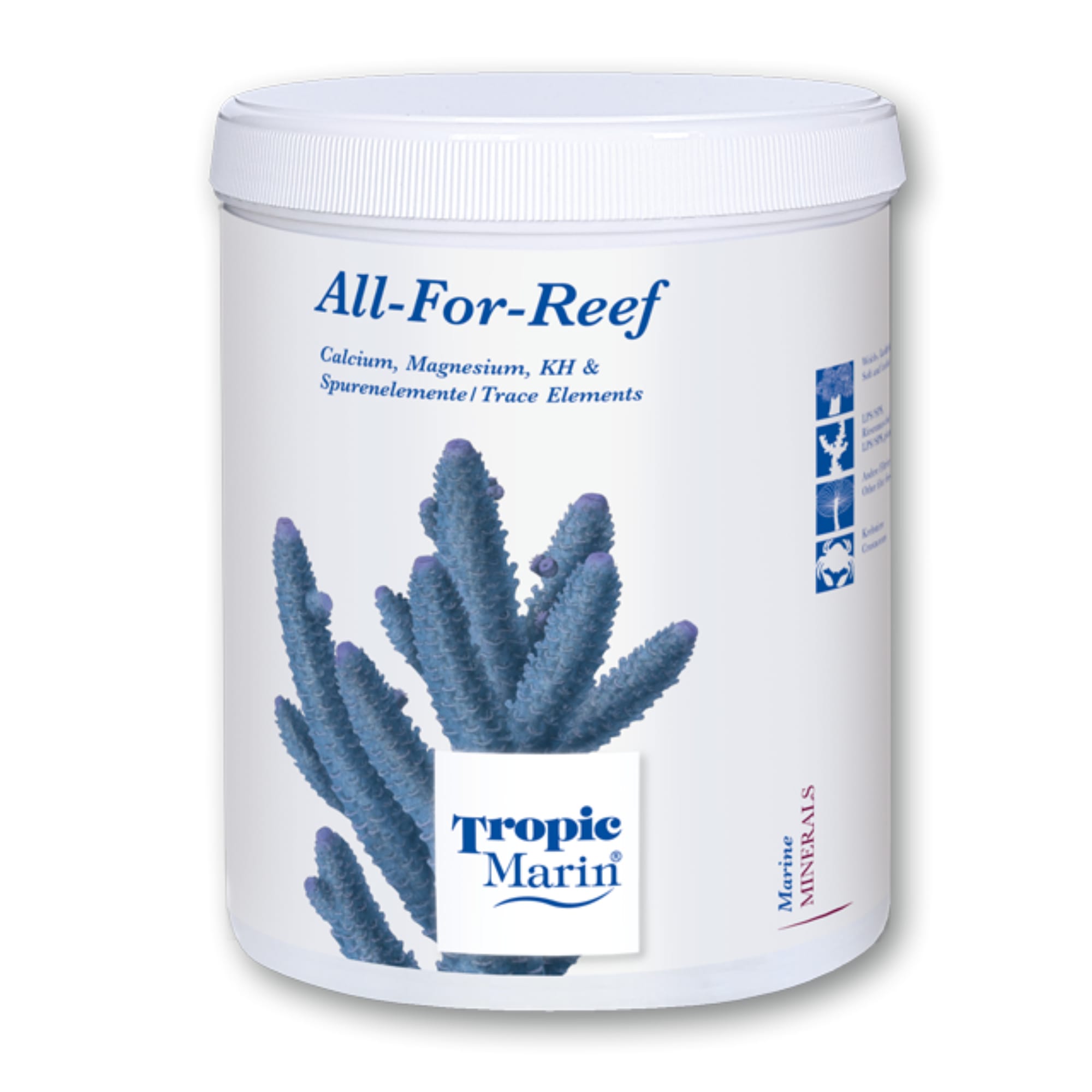 トロピックマリン オールフォーリーフAll-For-Reef パウダー1600g Tropic Marin All-For-Reef Powder, 1600 Gram | Petco