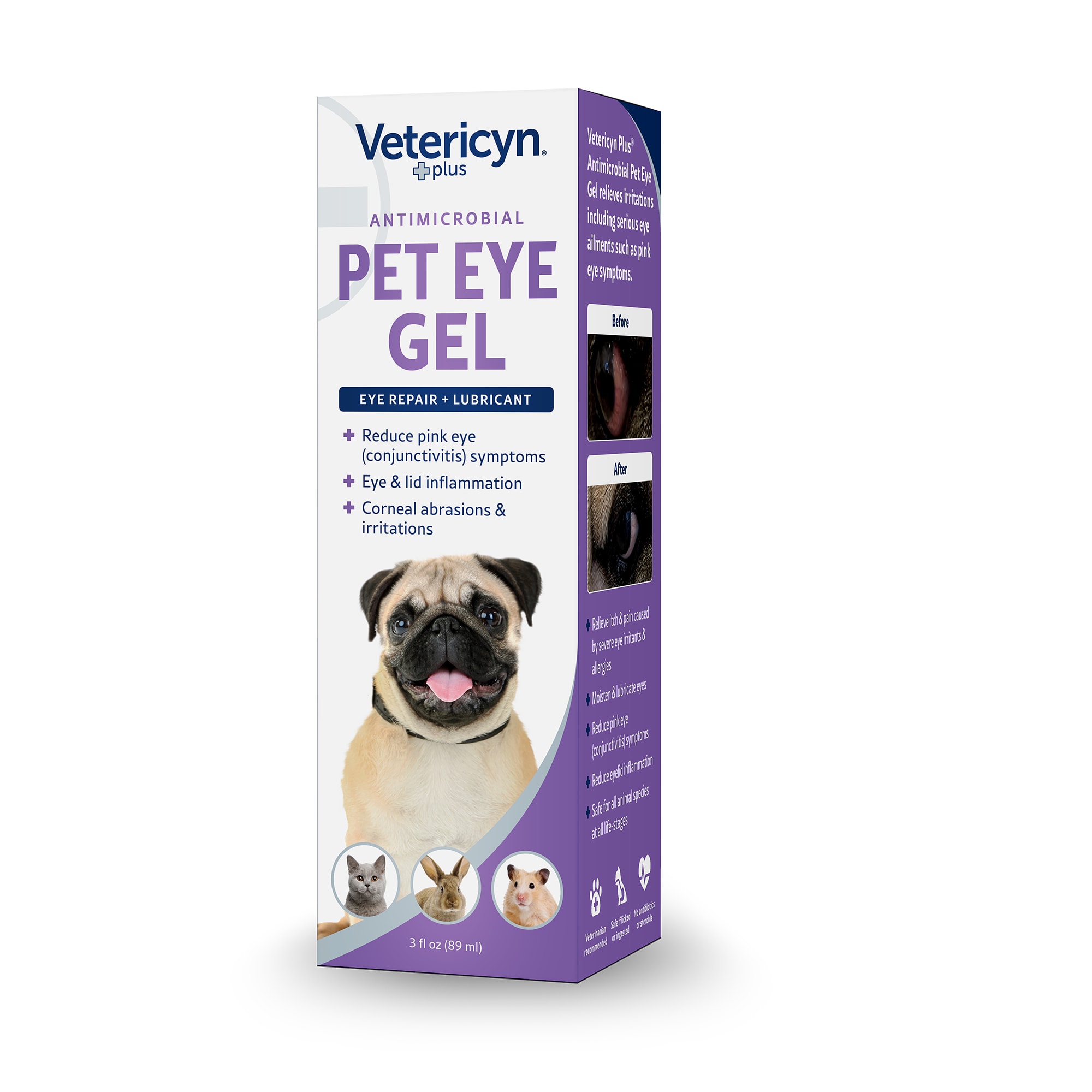 Antimicrobial ophthalmic store gel for dogs