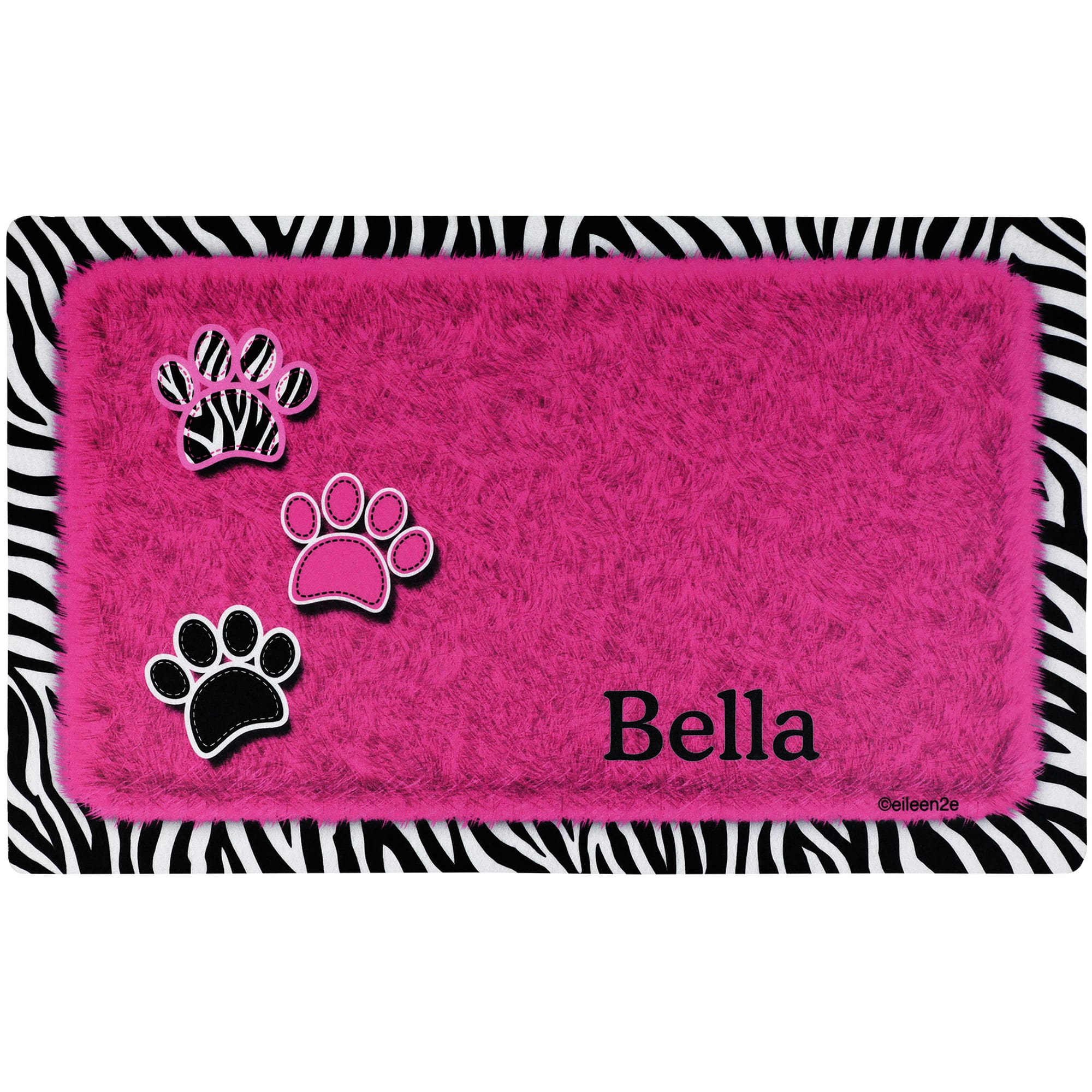 Drymate Dean Russo Catillac New Personalized Cat Feeding Mat, 12 L X 20 W  X 0.12 H