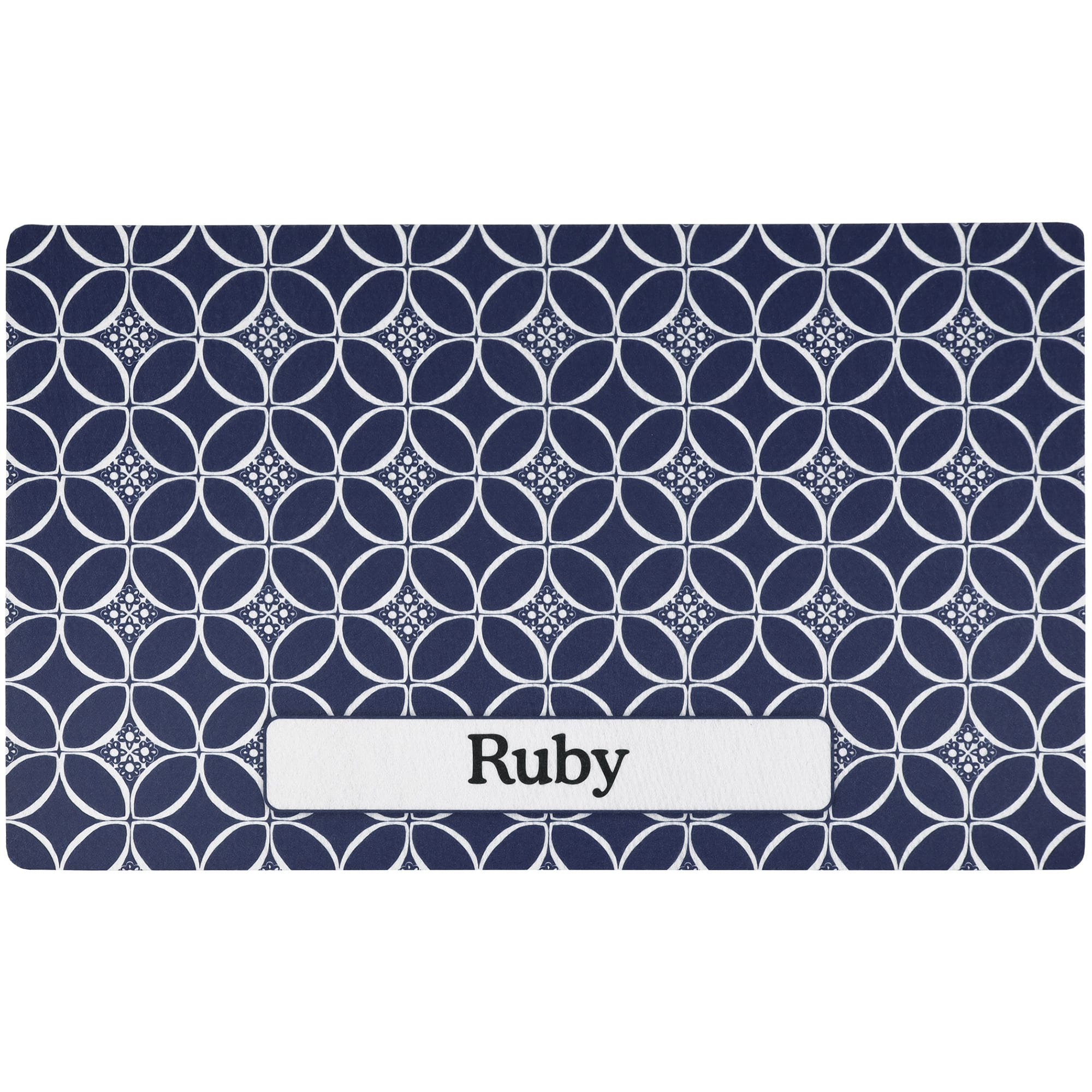 drymate-indigo-navy-and-white-personalized-pet-feeding-mat-12-l-x-20