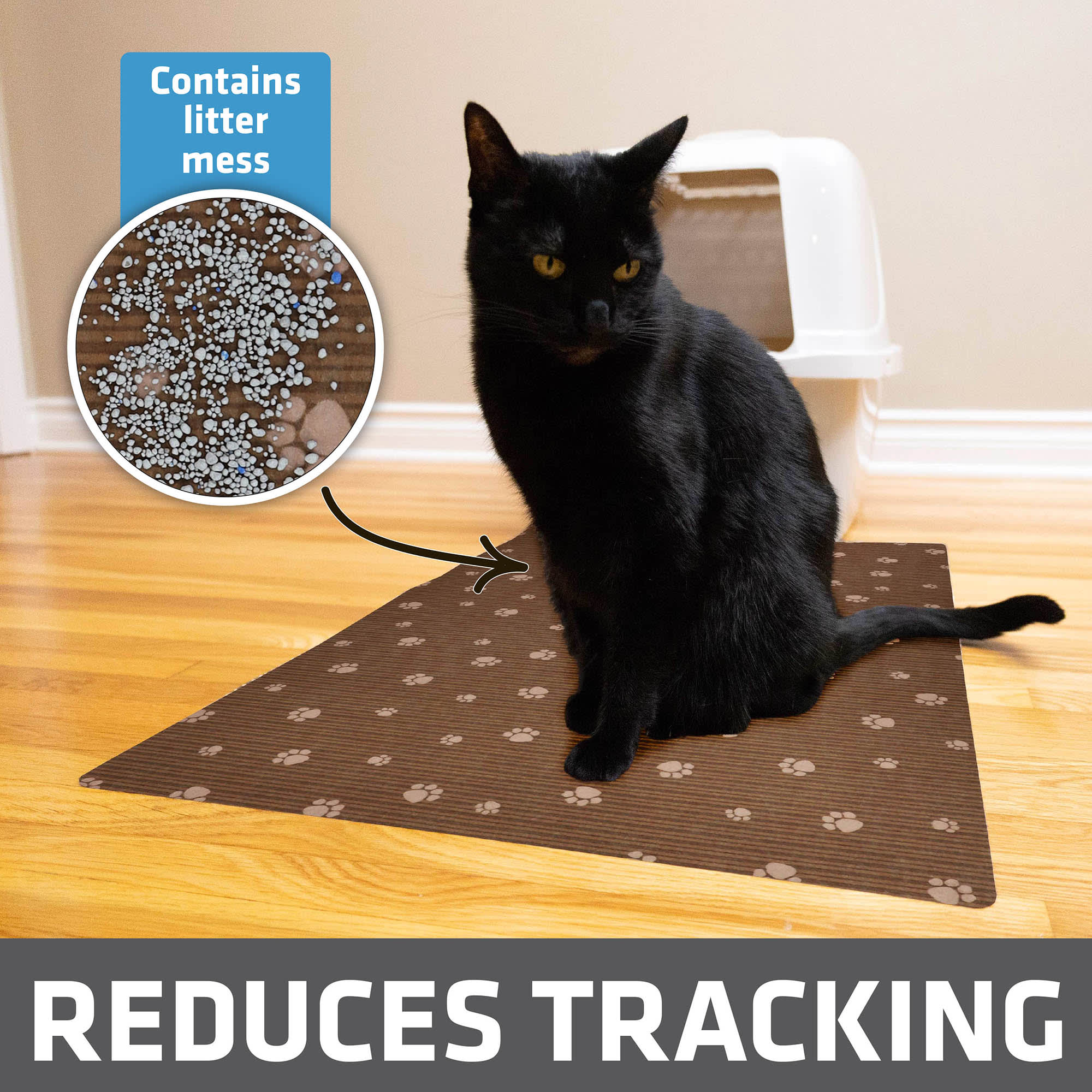 Petmate Paws Large Litter Catcher Mat - Tan