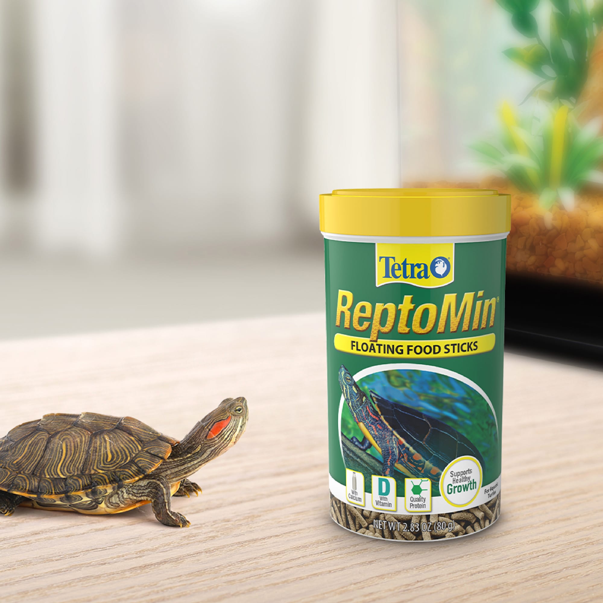 Tetra Reptomin Floating Food Sticks Soft Stick Food Formulated For Aquatic  Turtles, 8.65 oz.