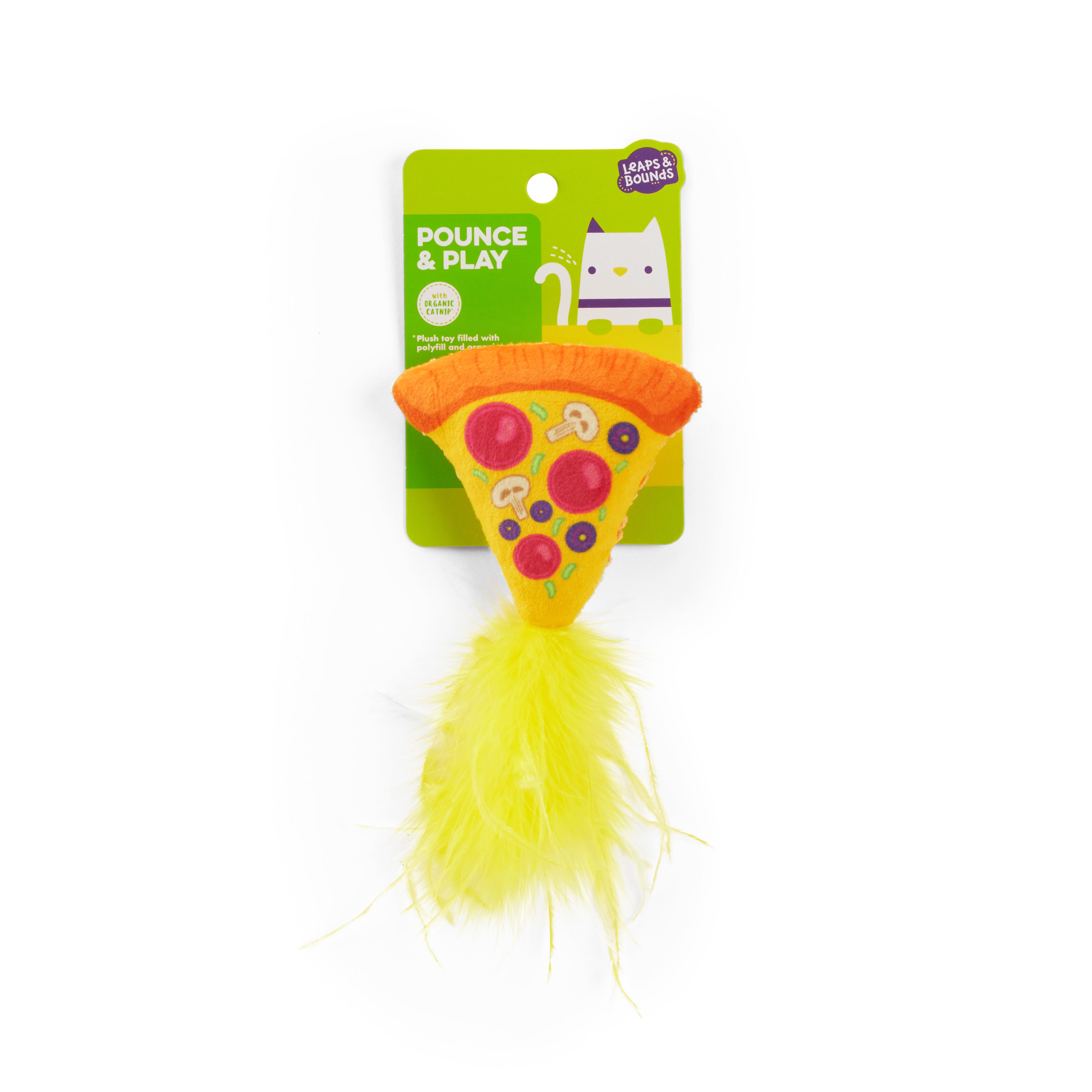 Leaps Bounds Plush Pizza Cat Toy Small Petco