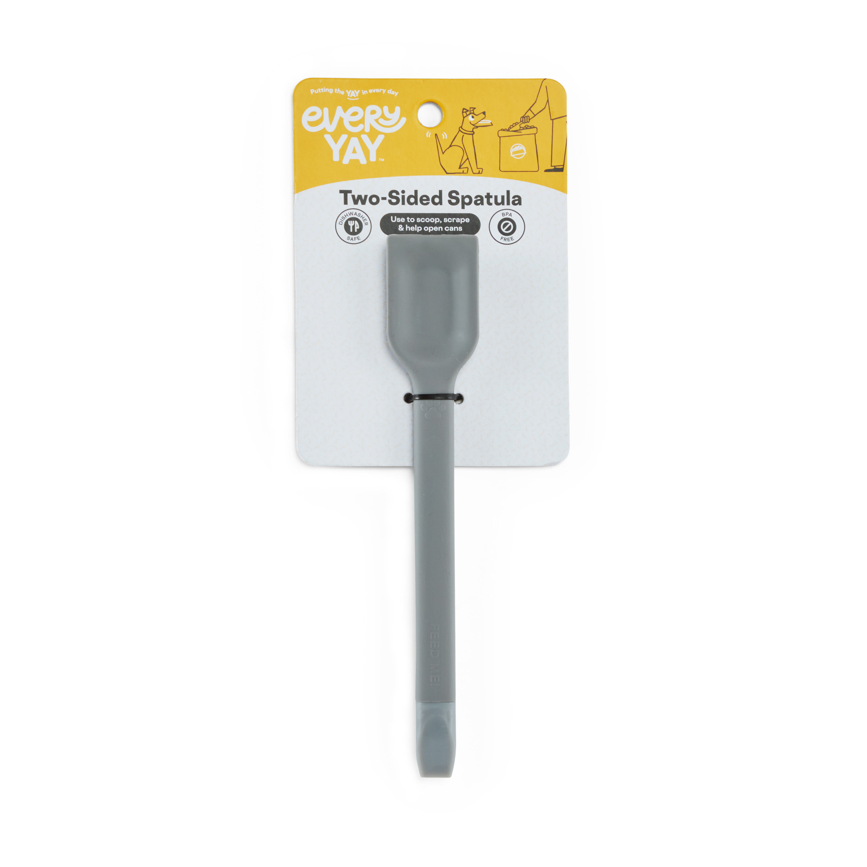 EveryYay Grey Two-Sided Spatula for Dogs