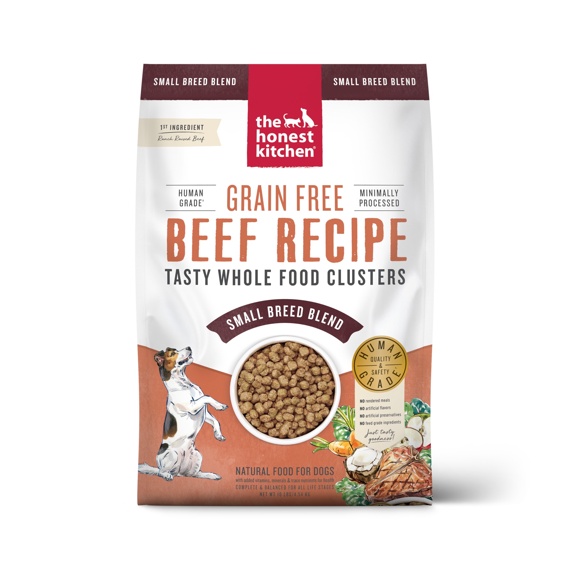 Honest Kitchen Small Breed Beef Veggie Clusters 10lbs   3765711 Center 1