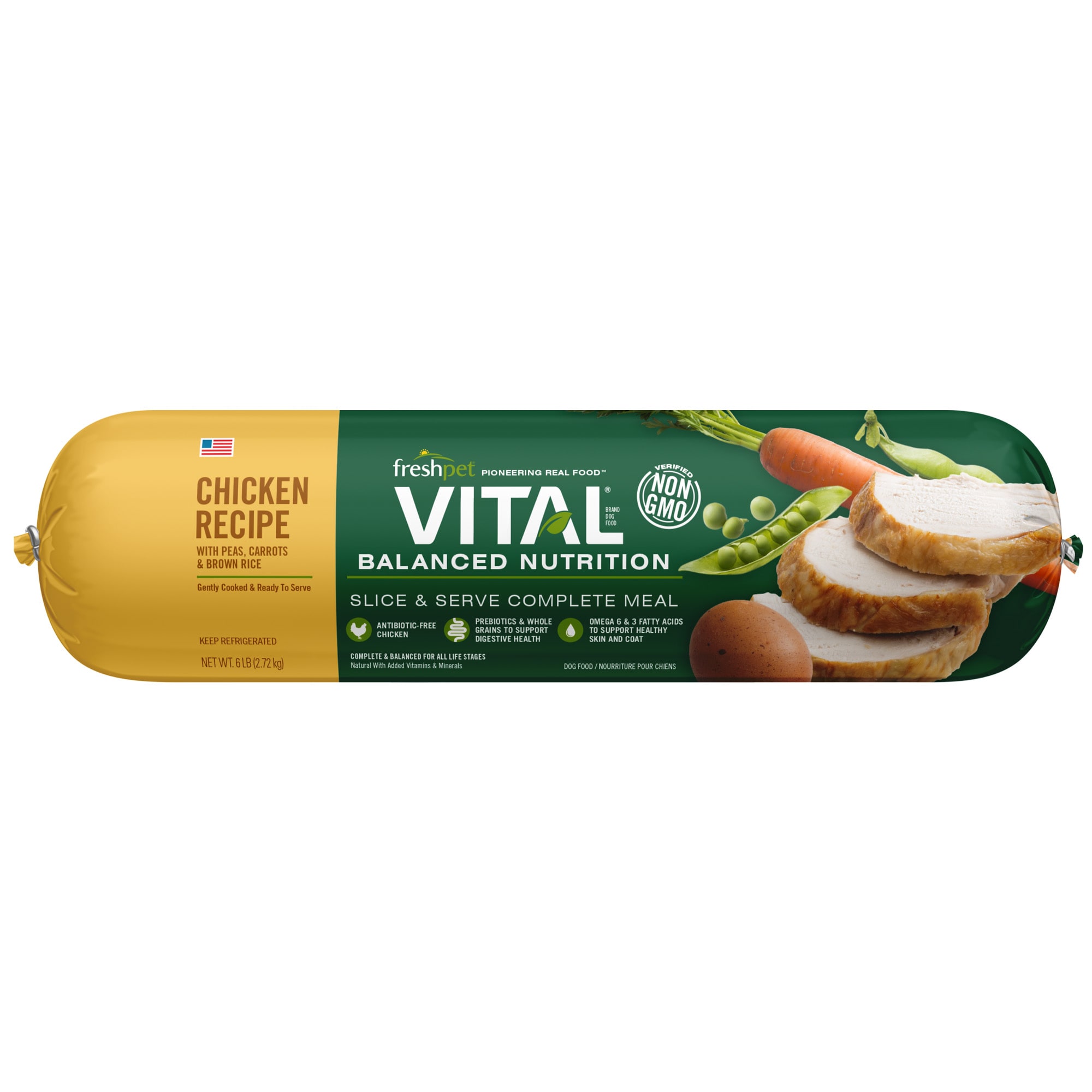 Freshpet Vital Balanced Nutrition Chicken and Whole Grain Fresh