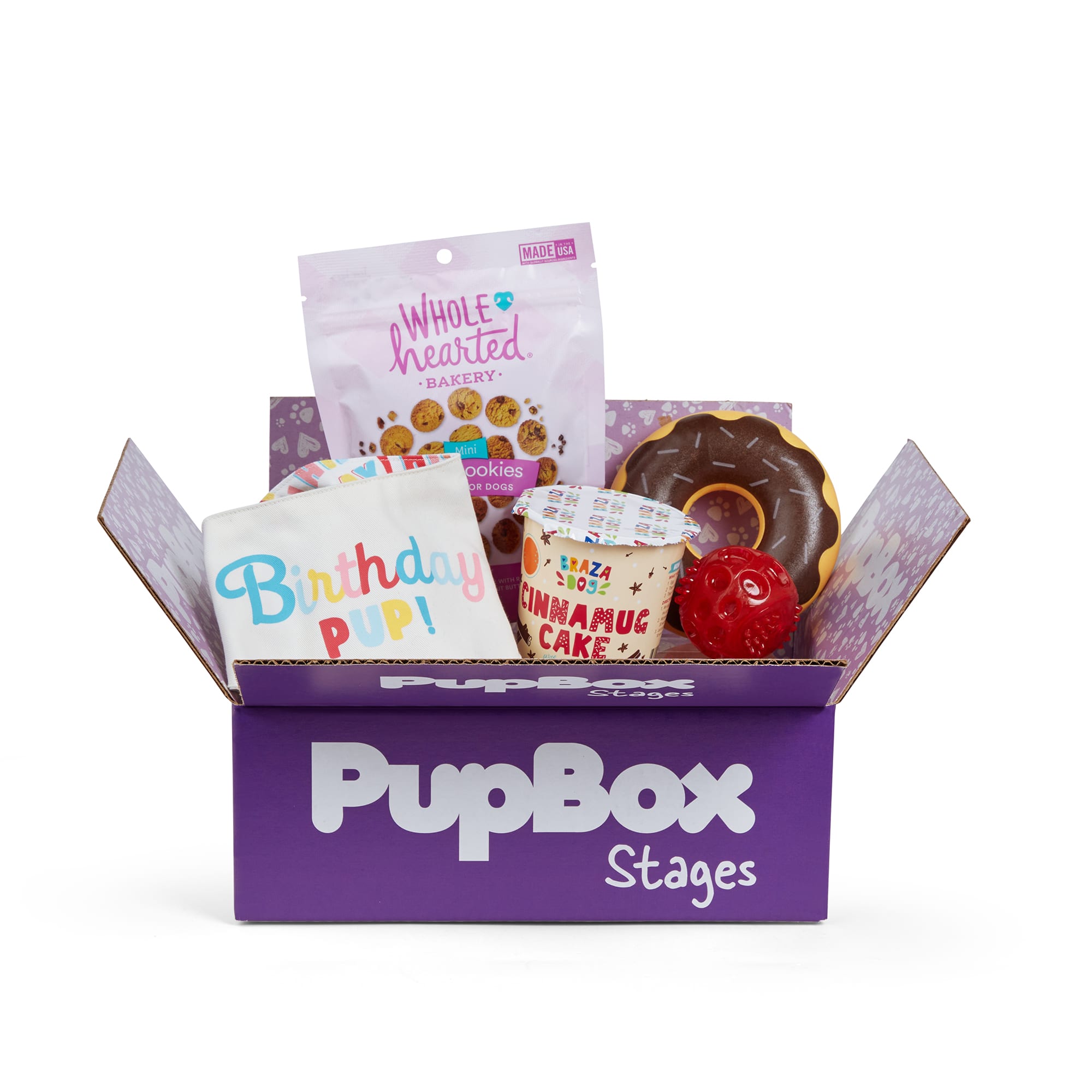 GOODY BOX Birthday Dog Toys & Treats, X-Small/Small 