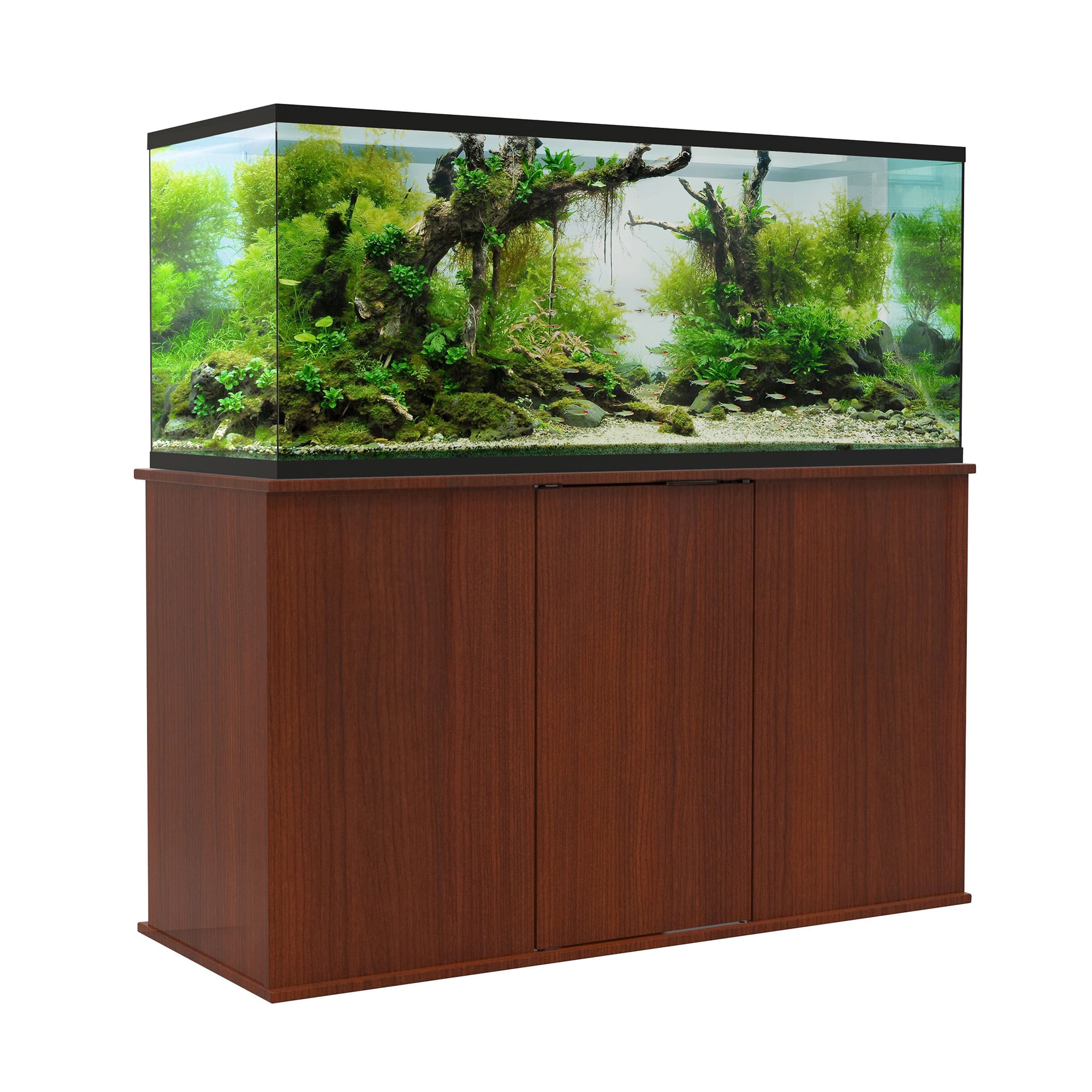 Aquatic fundamentals black scroll aquarium stand best sale