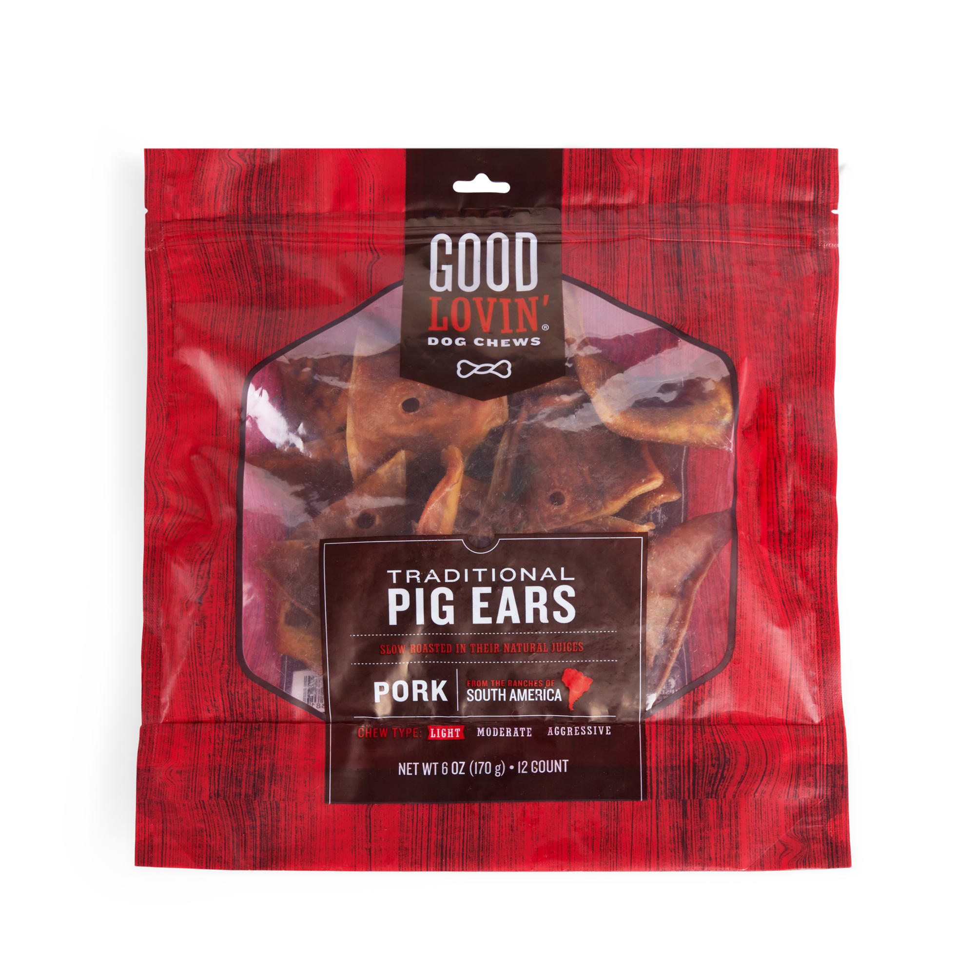 Good Lovin' Traditional Pig Ears Chew for Dogs, 6 oz., Count of 12 | Petco