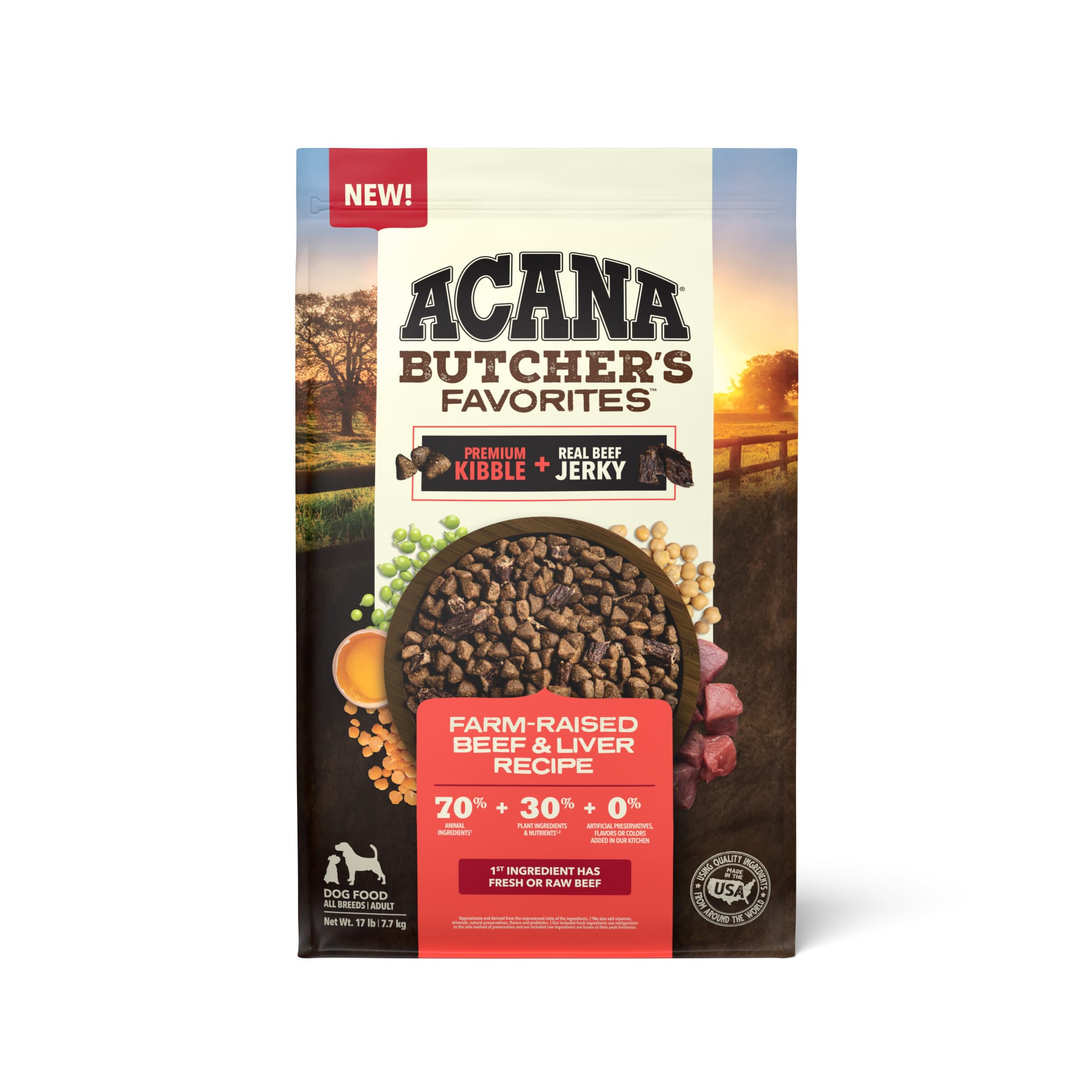 ACANA Butcher s Favorites Farm Raised Beef Liver Dry Dog Food