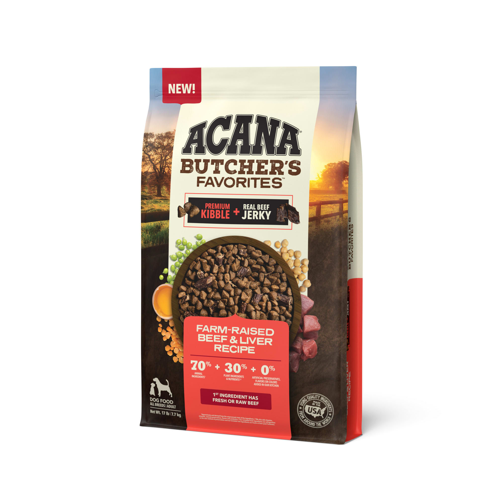 ACANA Butcher s Favorites Farm Raised Beef Liver Dry Dog Food