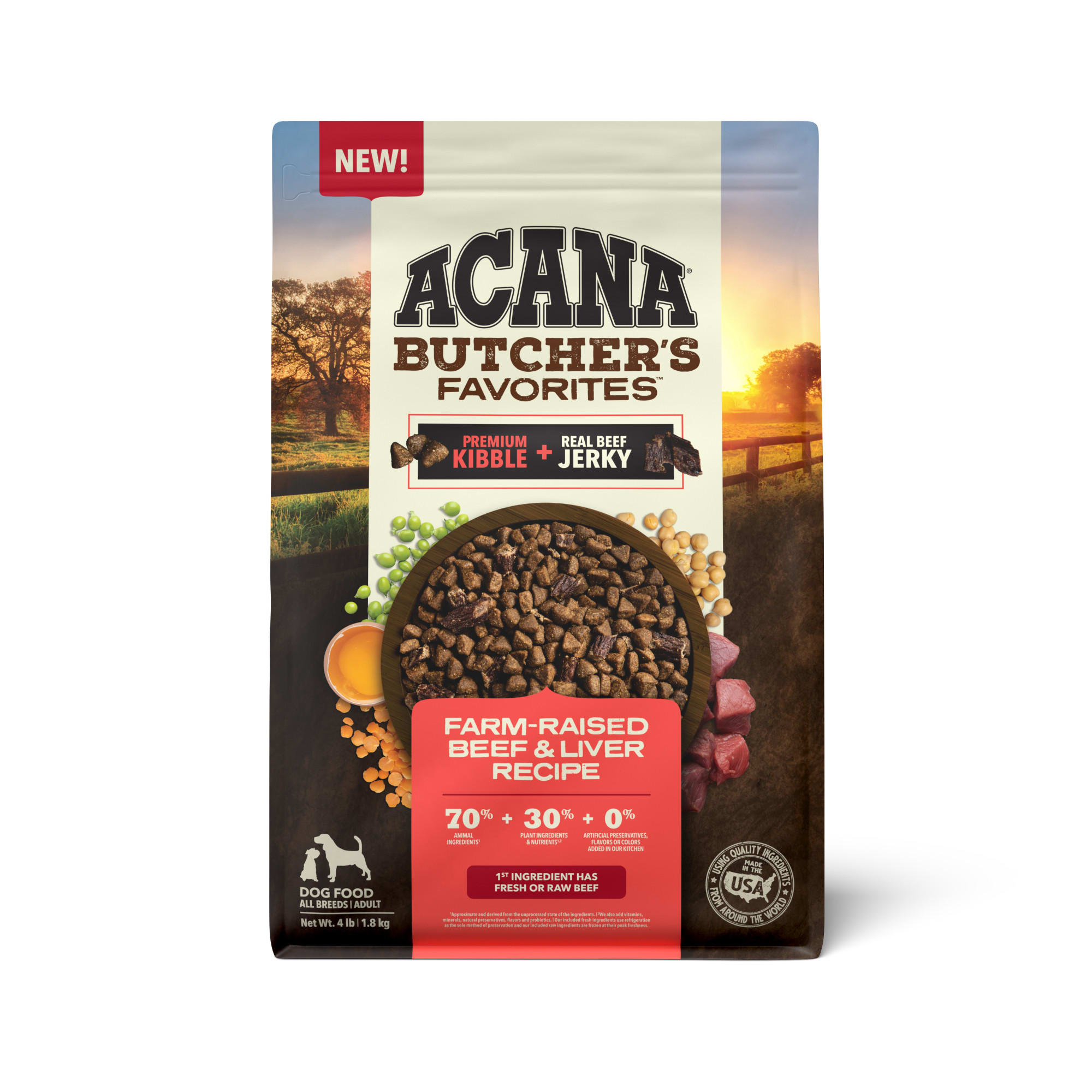 ACANA Butcher s Favorites Farm Raised Beef Liver Dry Dog Food