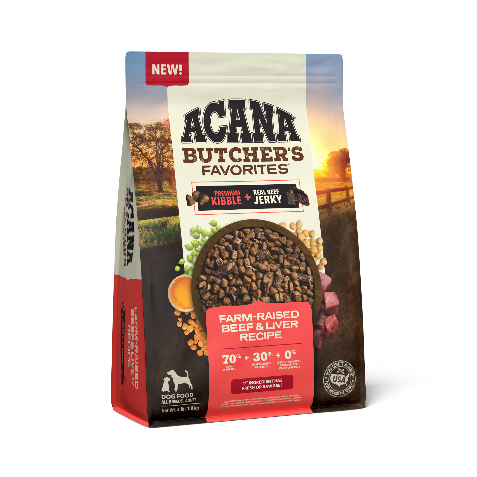 ACANA Butcher s Favorites Farm Raised Beef Liver Dry Dog Food