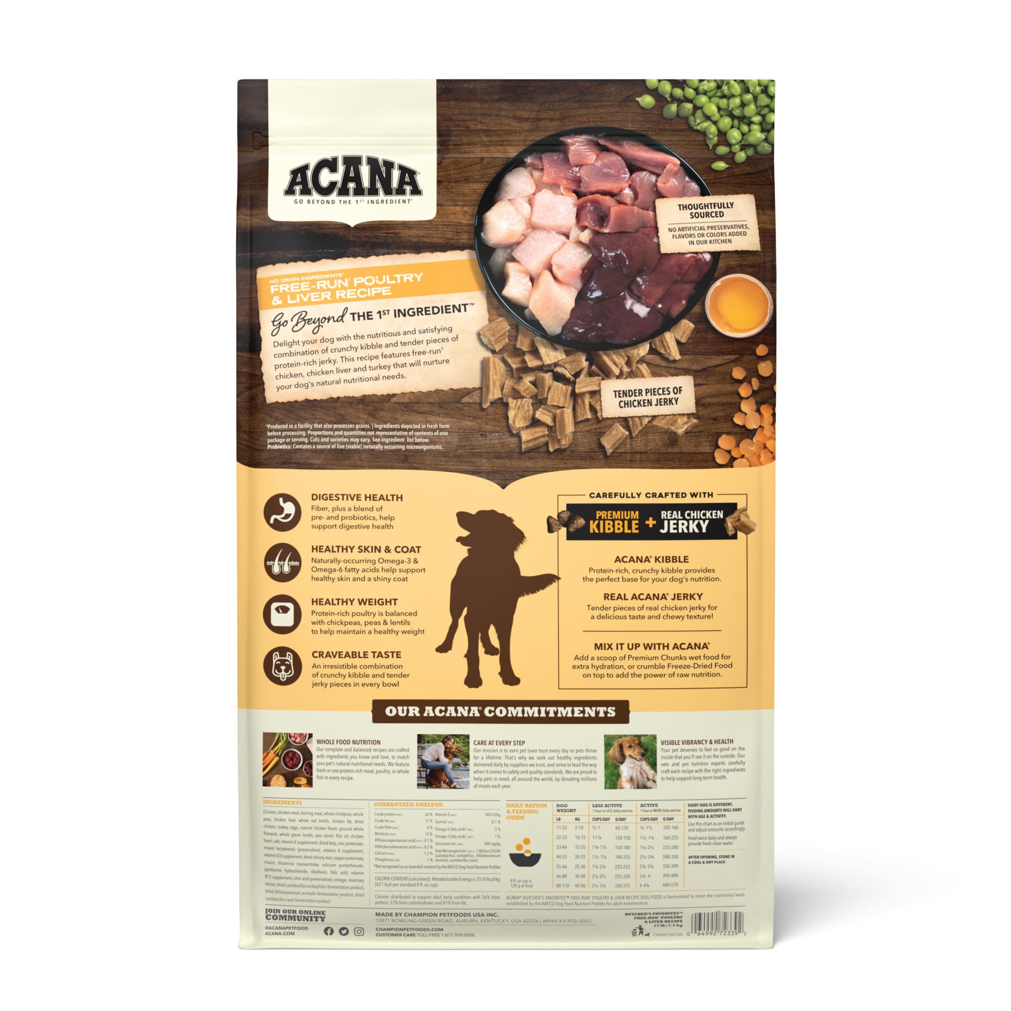 ACANA Butcher s Favorites Free Run Poultry Liver Dry Dog Food