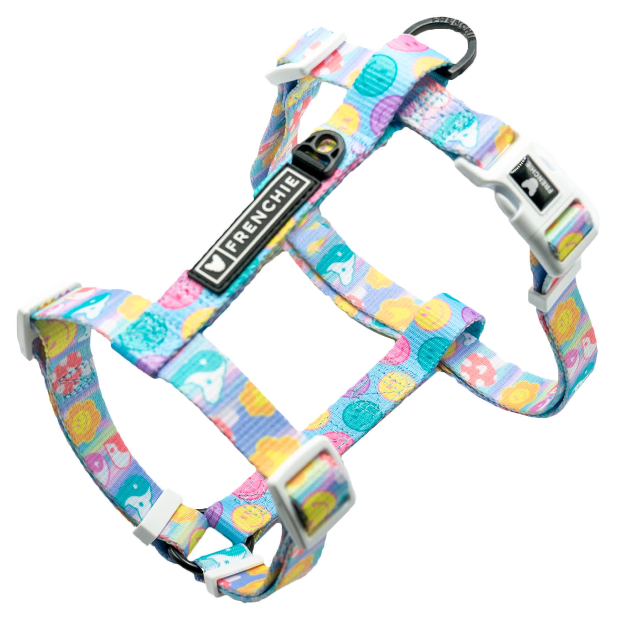 Frenchie Good Vibes Strap Dog Harness Petco