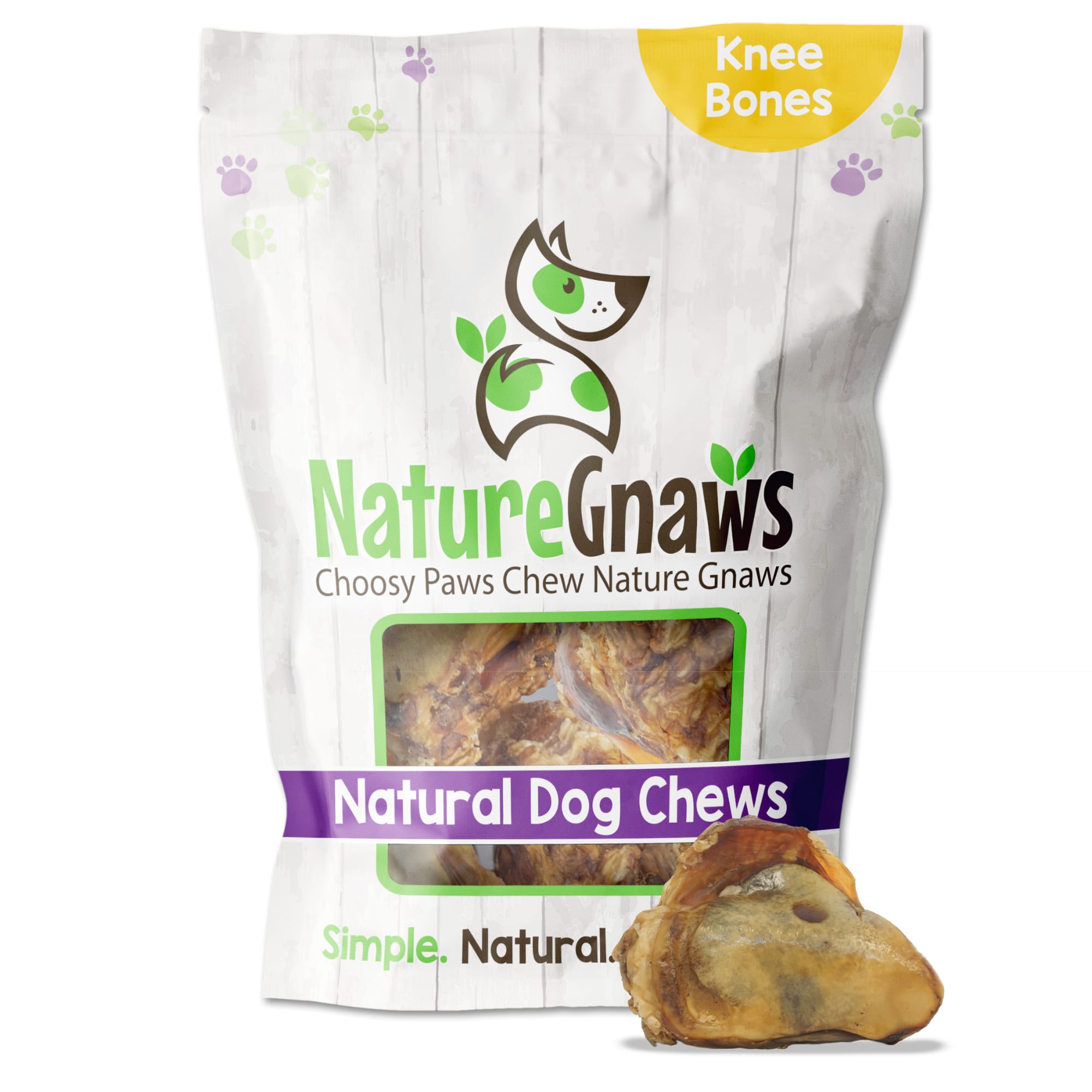 Nature Gnaws Natural Beef Knee Bone Dog Chews, Count of 4 Petco