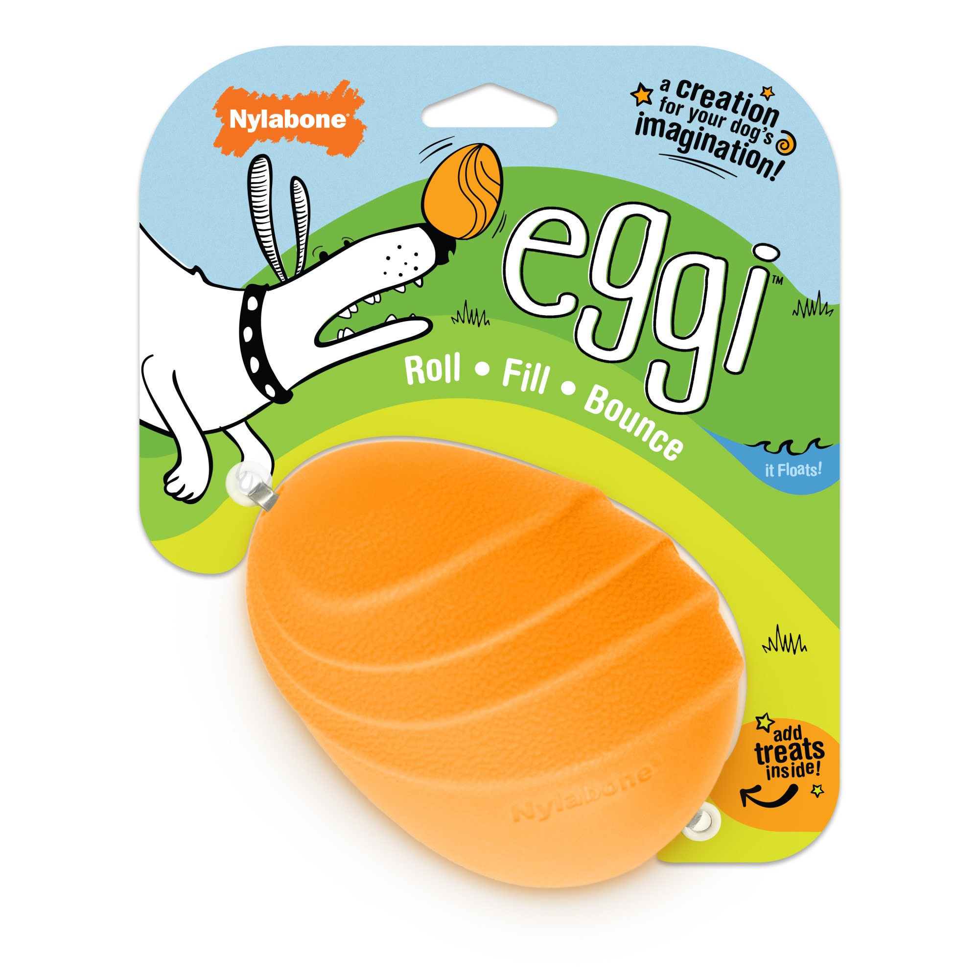 Nylabone Orange Creative Play EGGI Interactive Dog Toys, Large Petco
