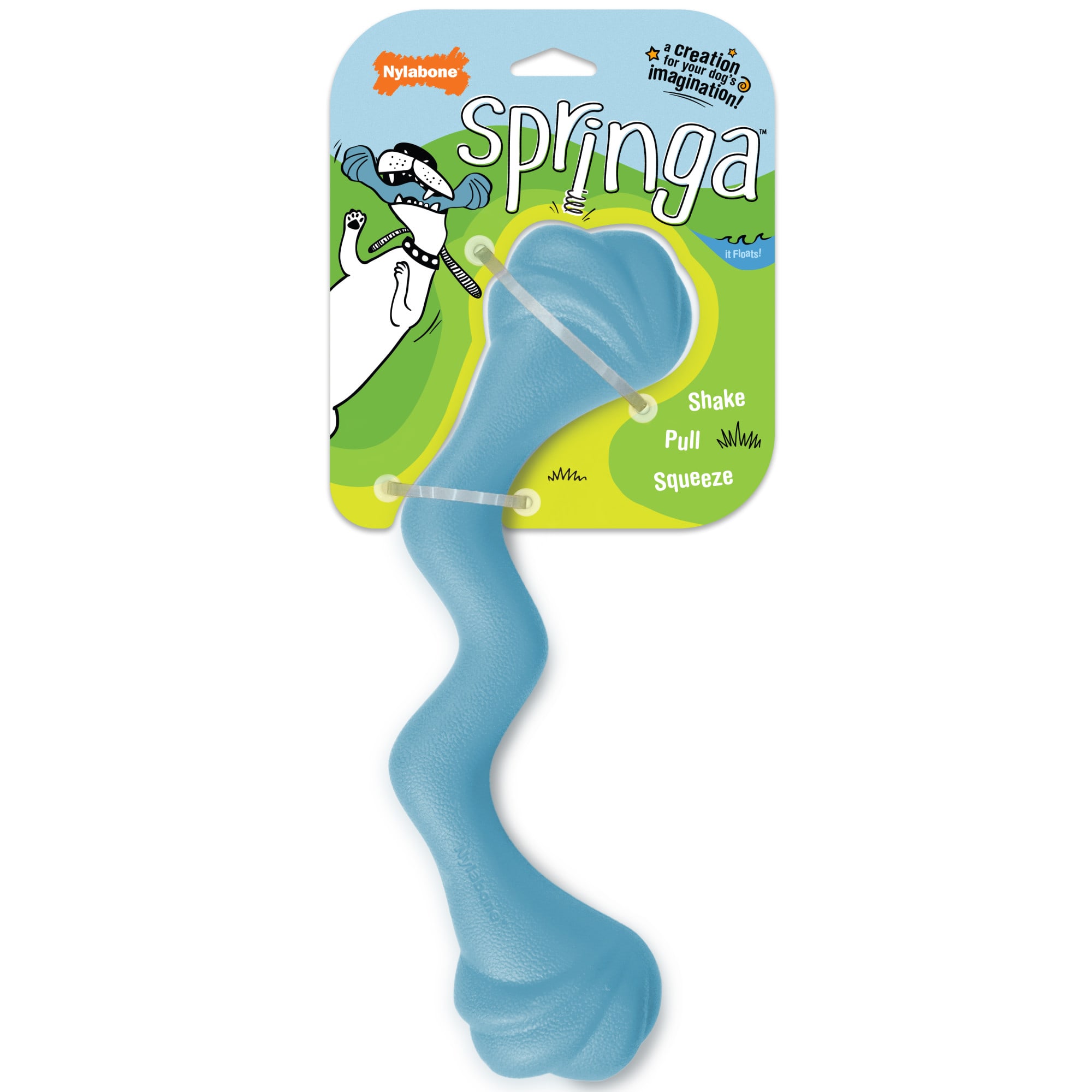 Nylabone Blue Creative Play SPRINGA Interactive Dog Toys, Large Petco