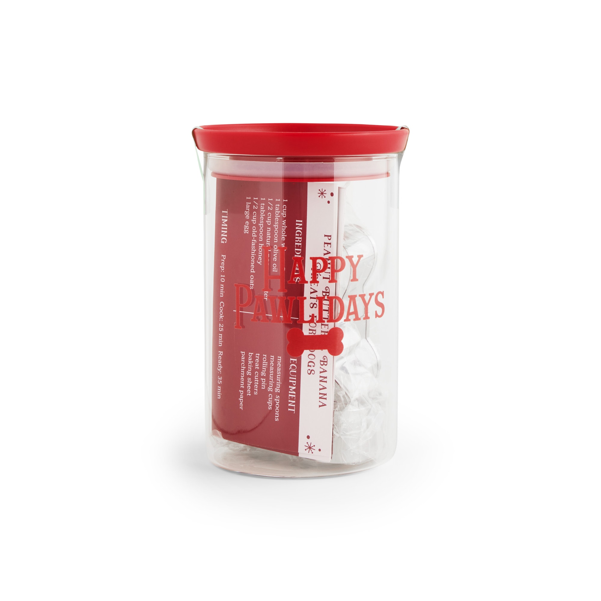 Merry Makings Cookie Cutter Treat Jar Set for Dogs Petco