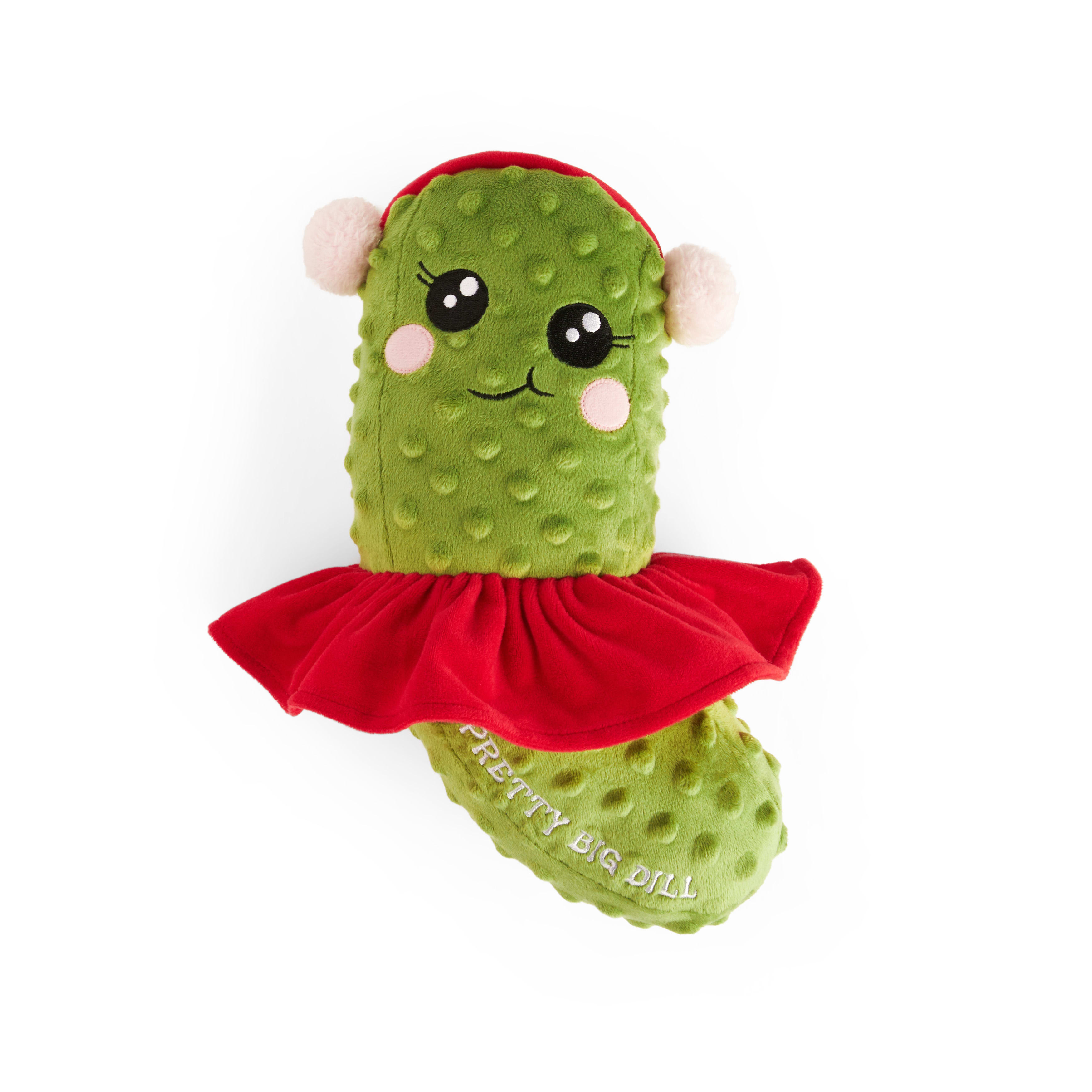 Merry Makings Plush Naughty Pickle Dog Toy, Large